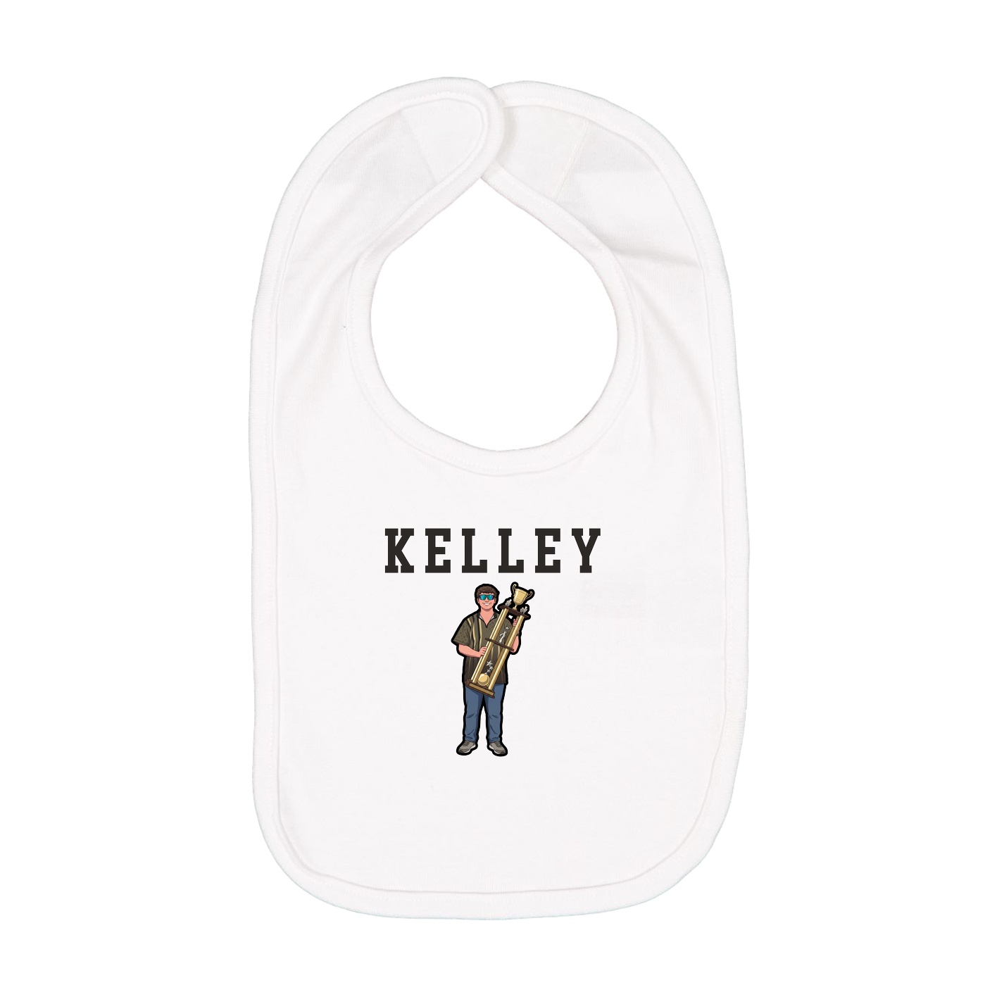 Infant Bib — Shirsey in White