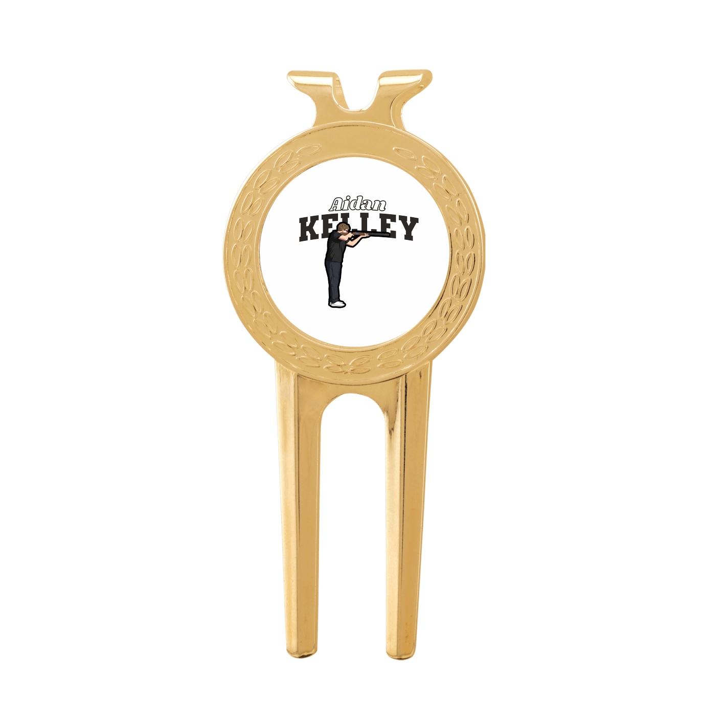 Divot Tool with Ball Marker — Name Arch in Classic