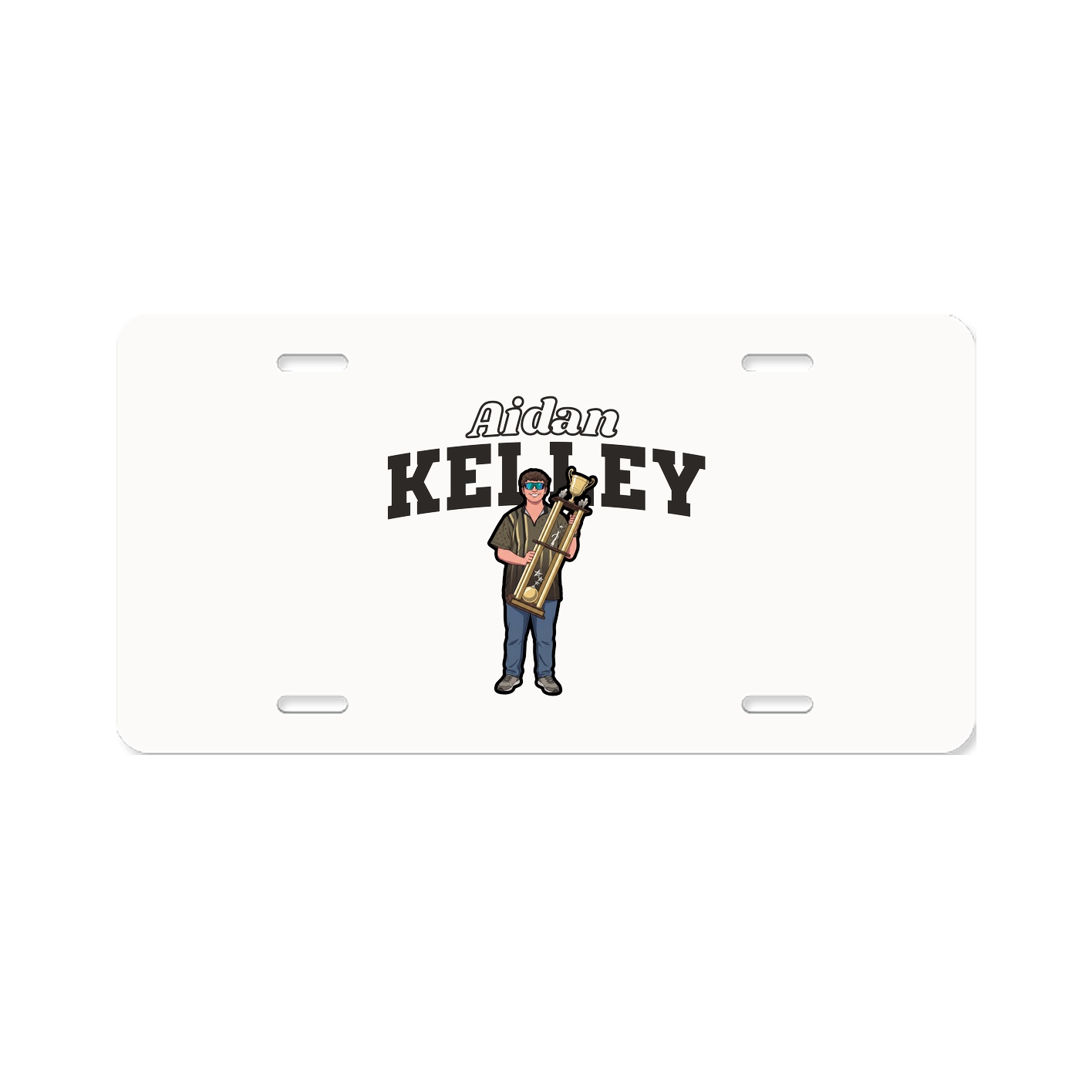 License Plate — Name Arch in Classic