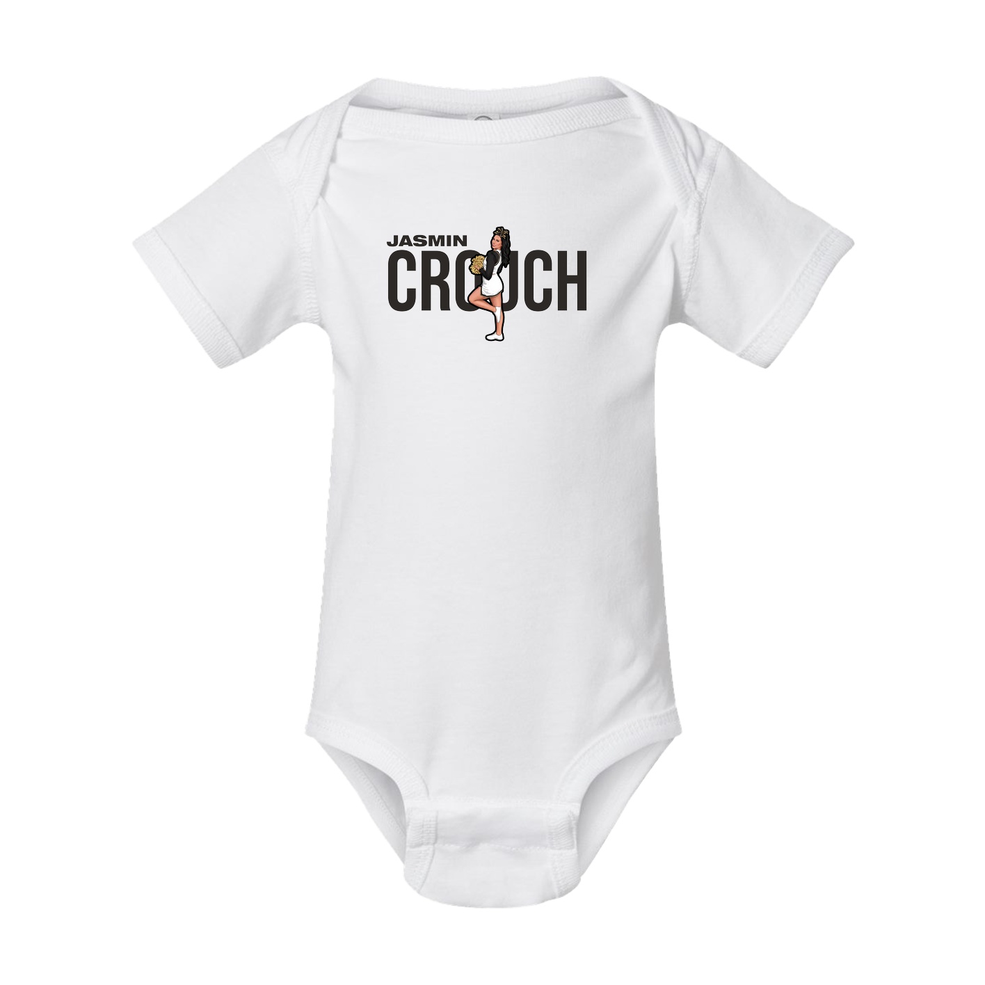 Baby Onesie — Player Name in White