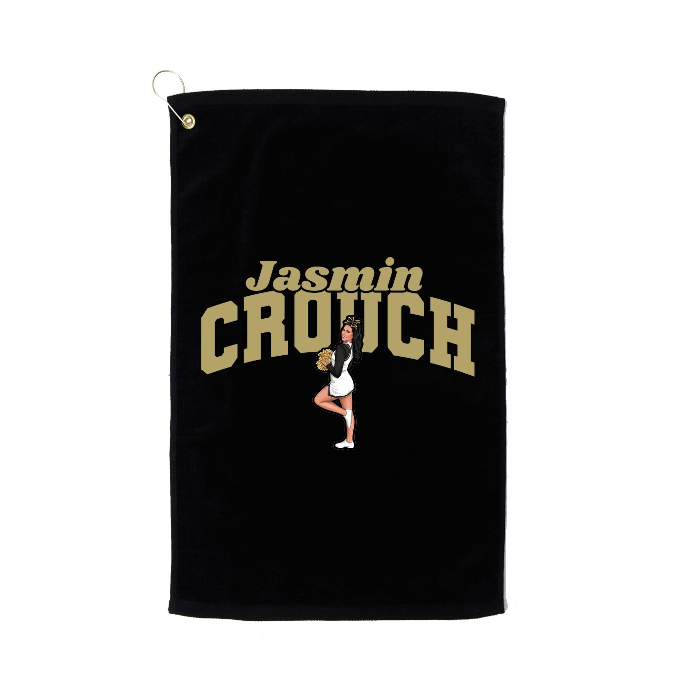 Golf Towel — Signature Arch in Black
