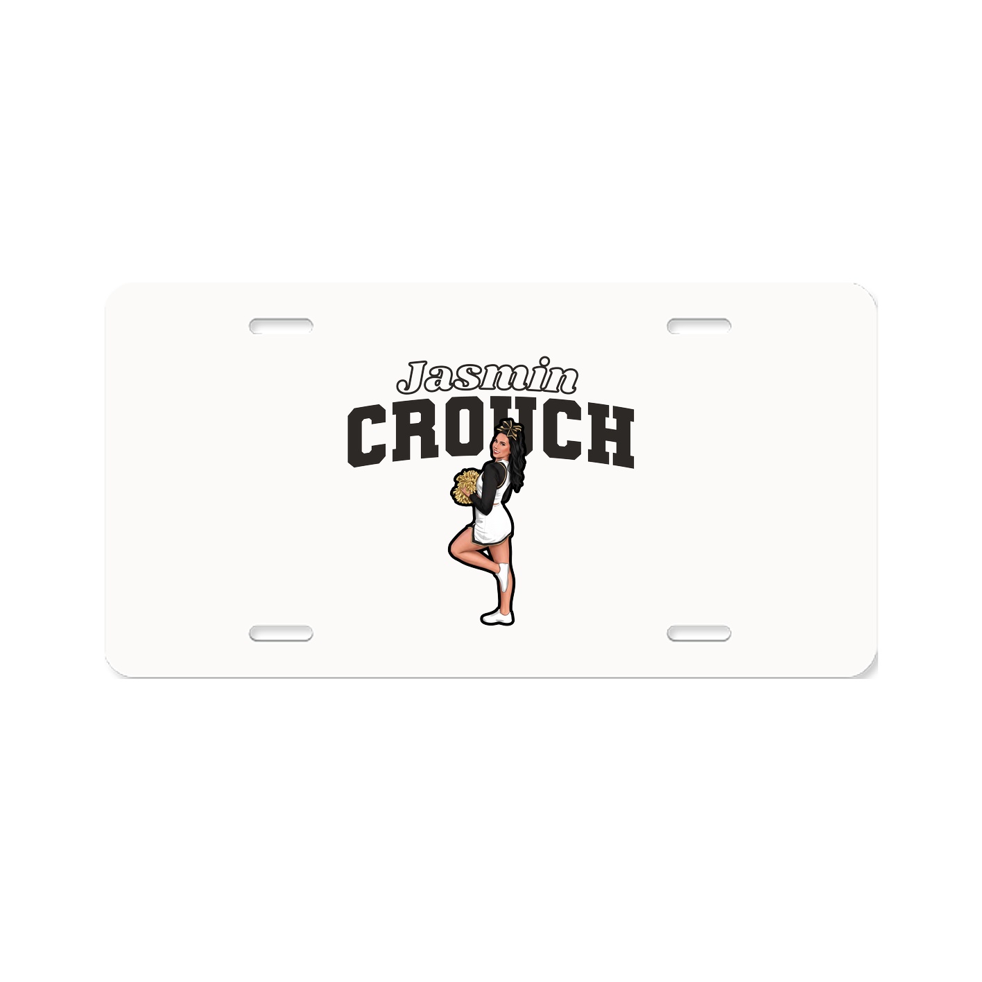 License Plate — Name Arch in Classic