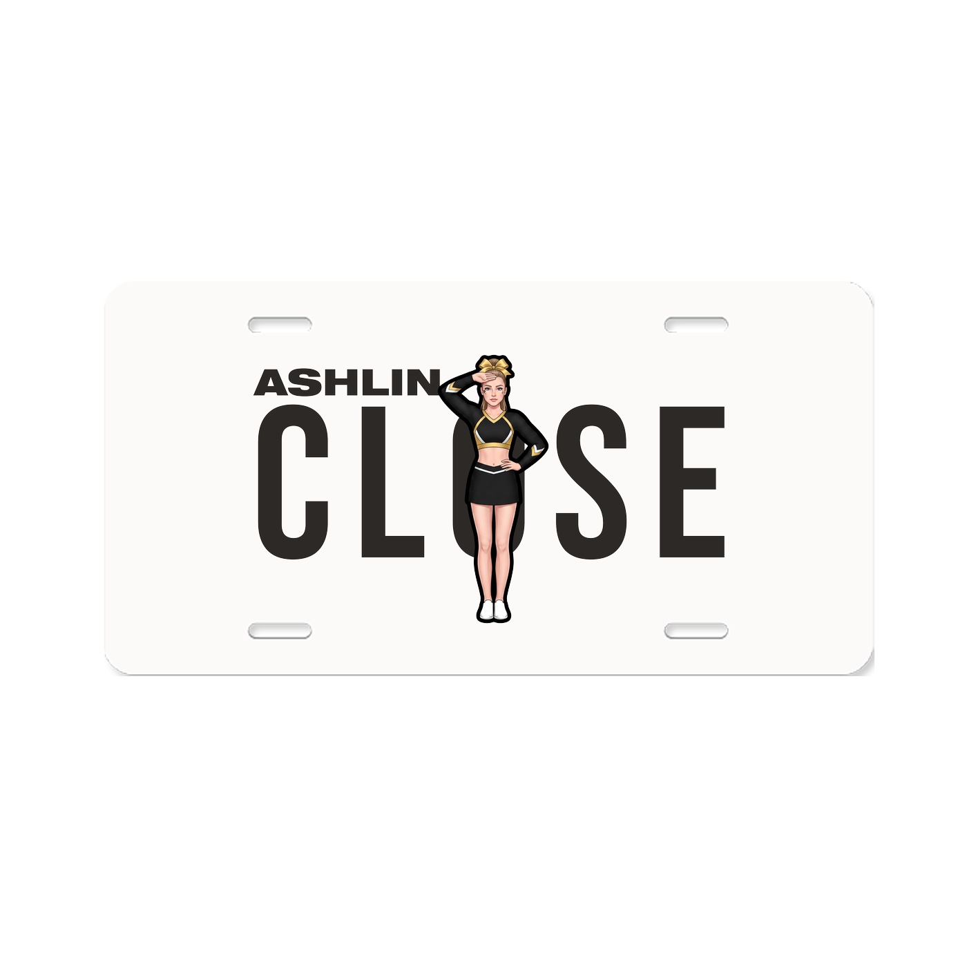 License Plate — Player Name in Classic