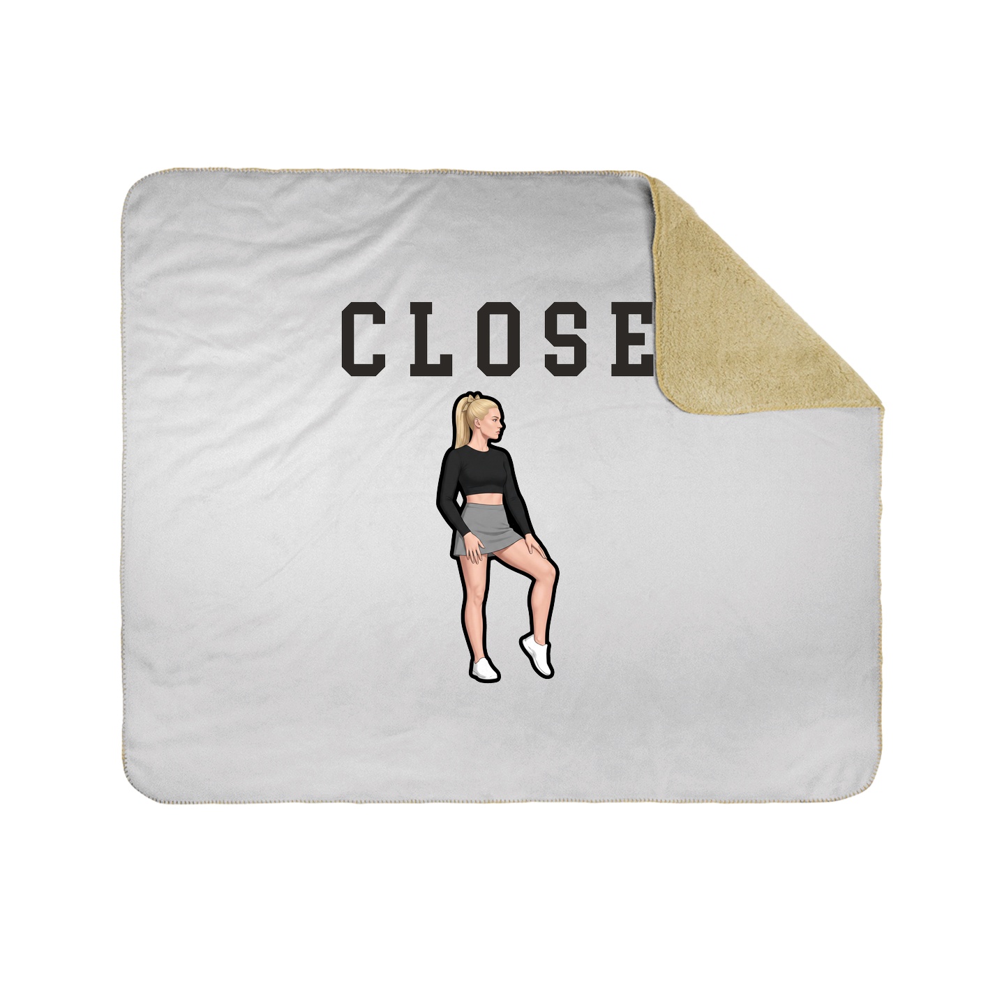 Throw Blanket — Shirsey in White