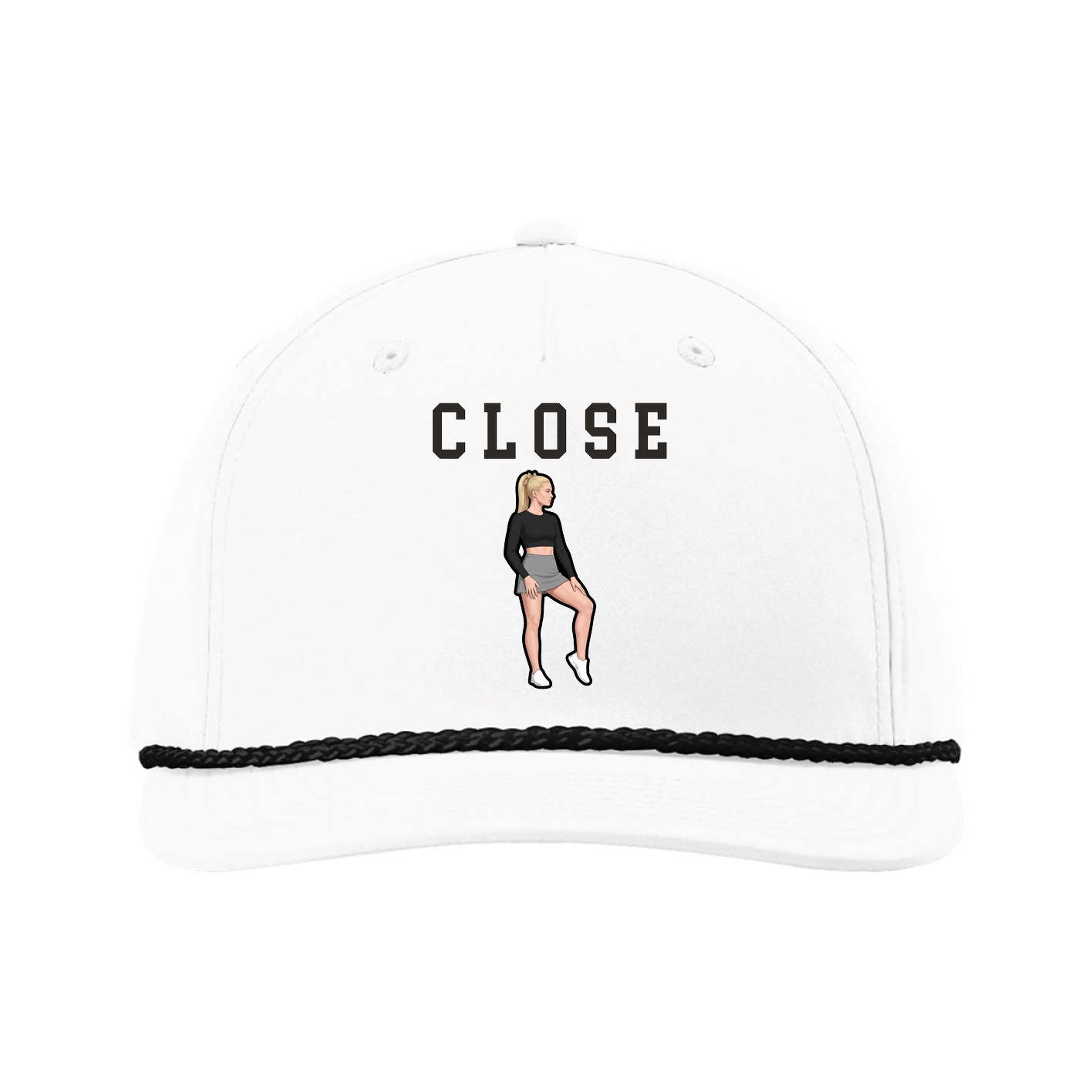 Five-Panel Classic Rope Cap — Shirsey in White