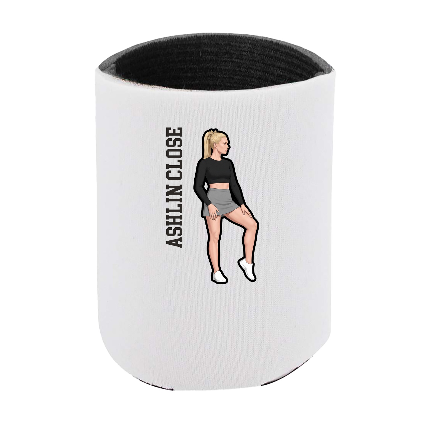 Can Holder — Name Vertical in White