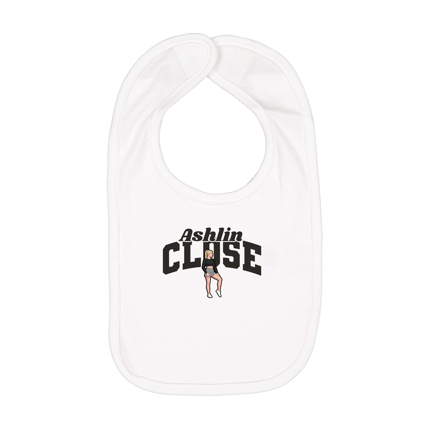 Infant Bib — Signature Arch in White
