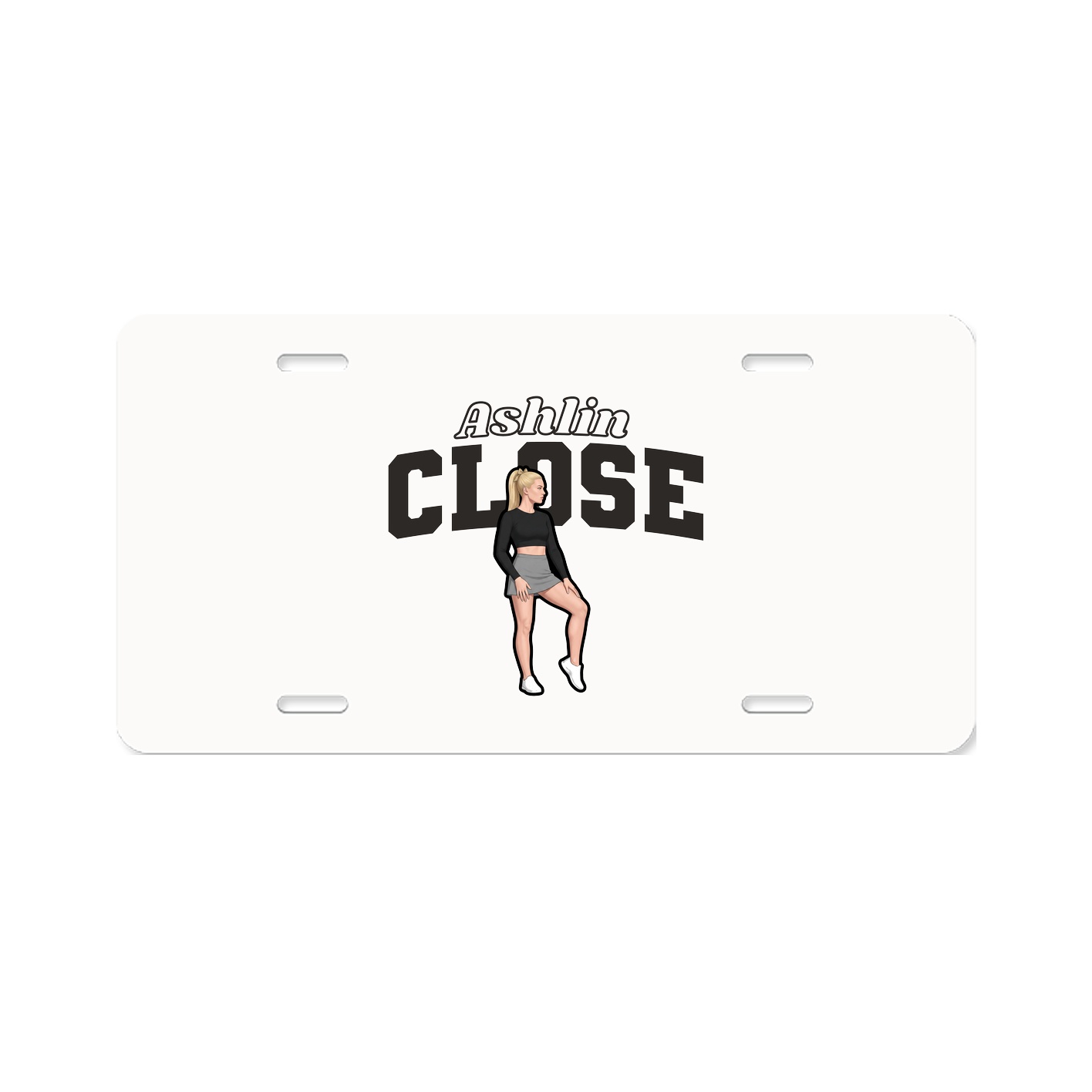 License Plate — Name Arch in Classic