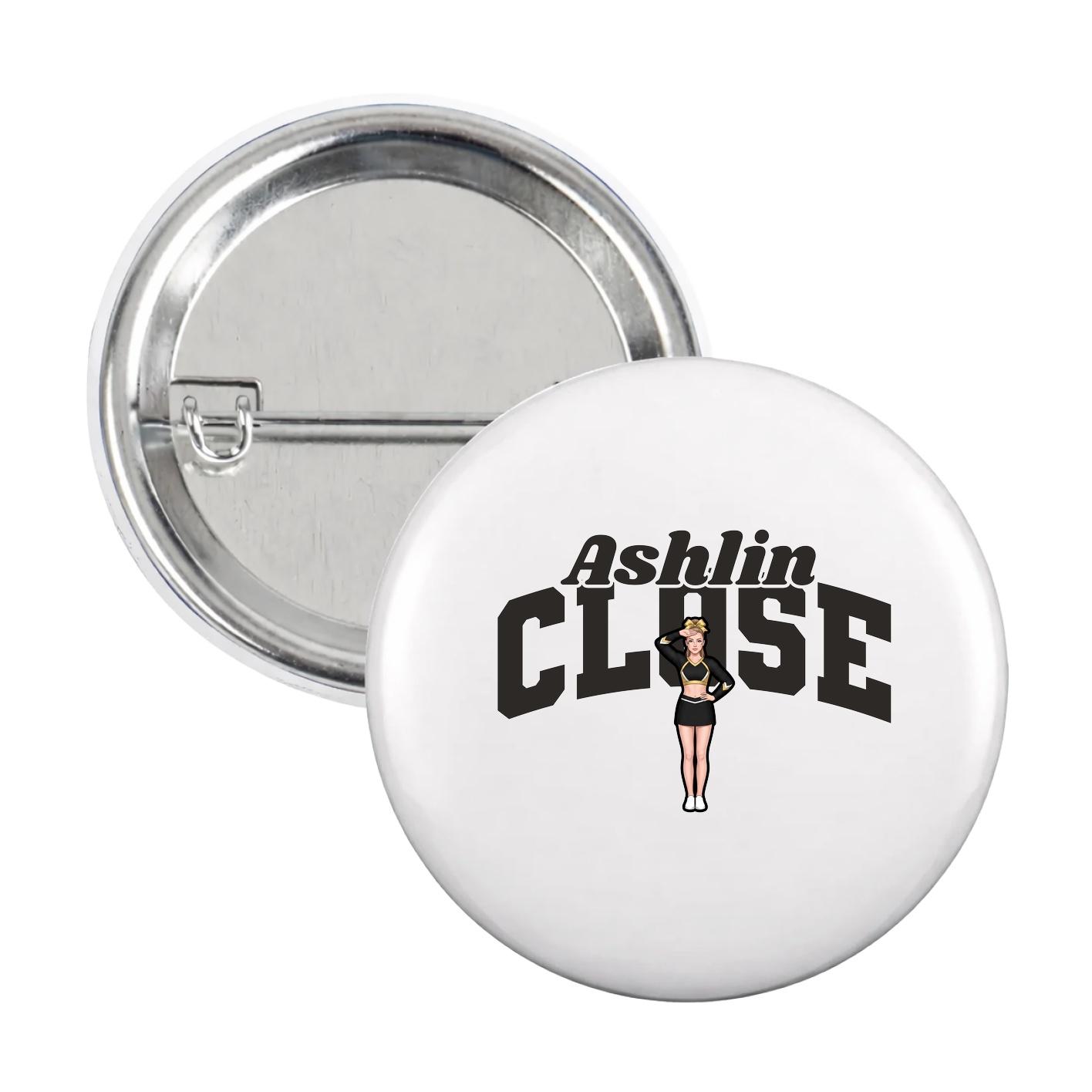 Game Day Button — Signature Arch in White
