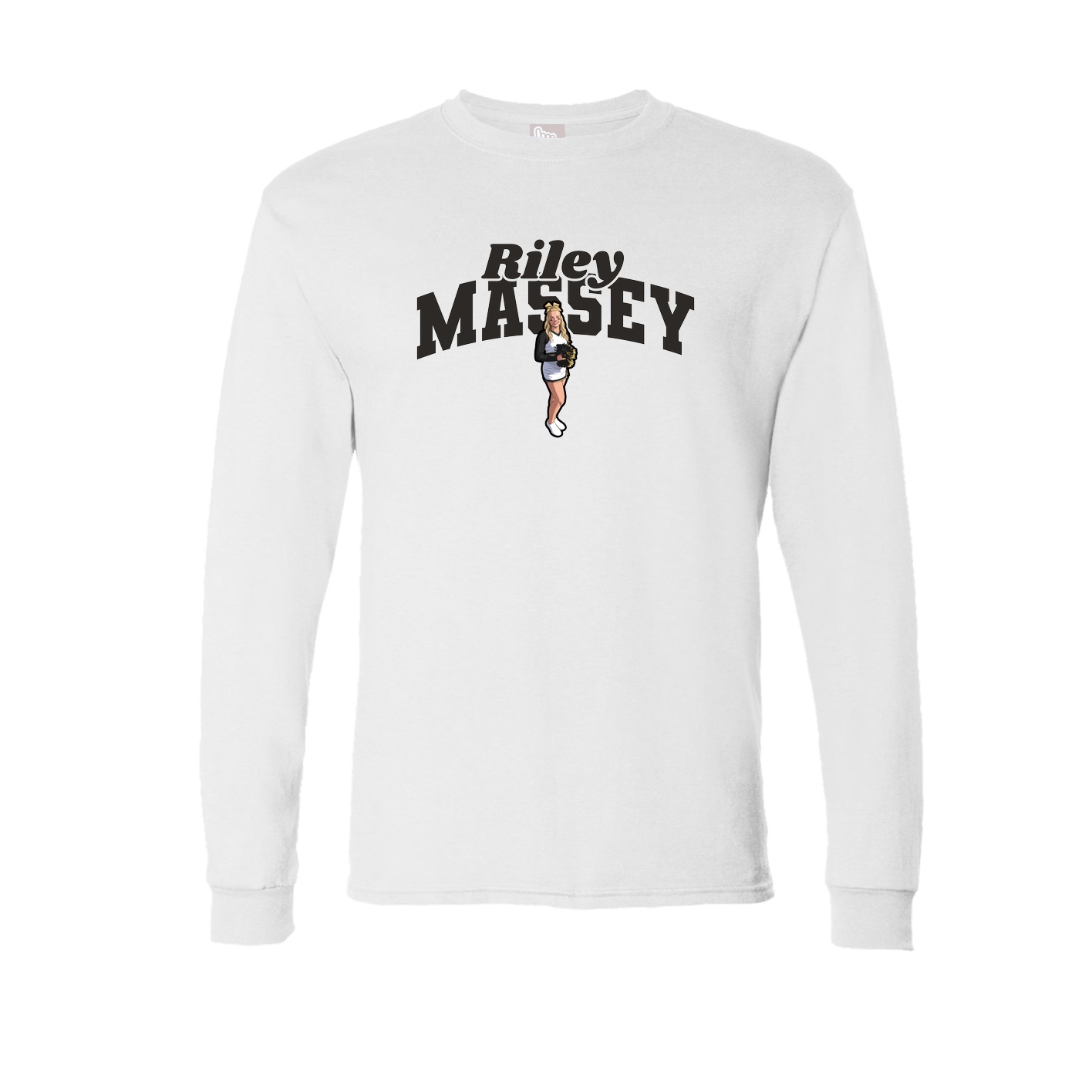 Long Sleeve Tee — Signature Arch in White