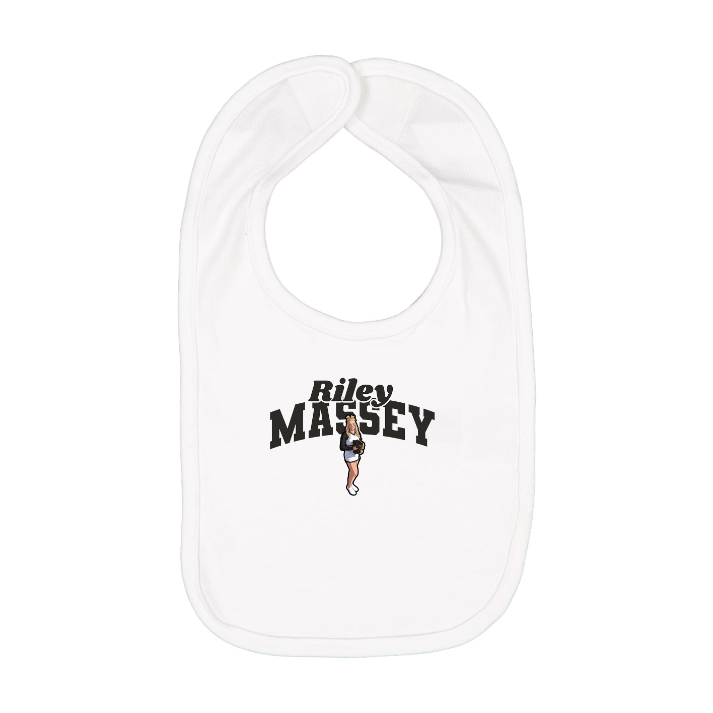 Infant Bib — Signature Arch in White