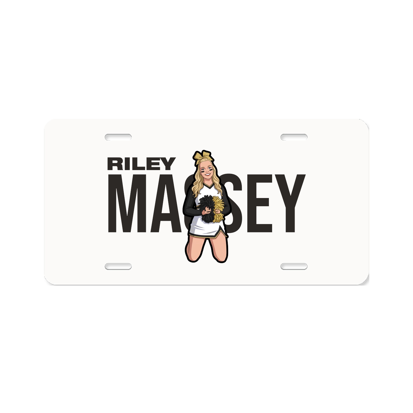 License Plate — Player Name in Classic