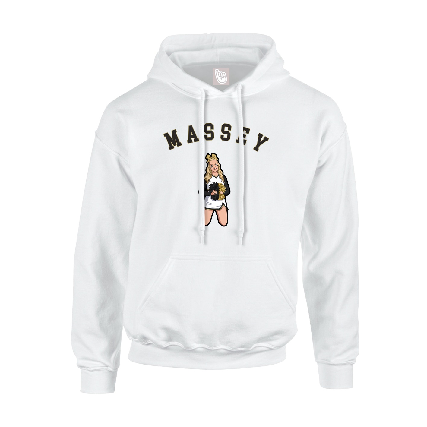 Hoodie — Shirsey Arch in White