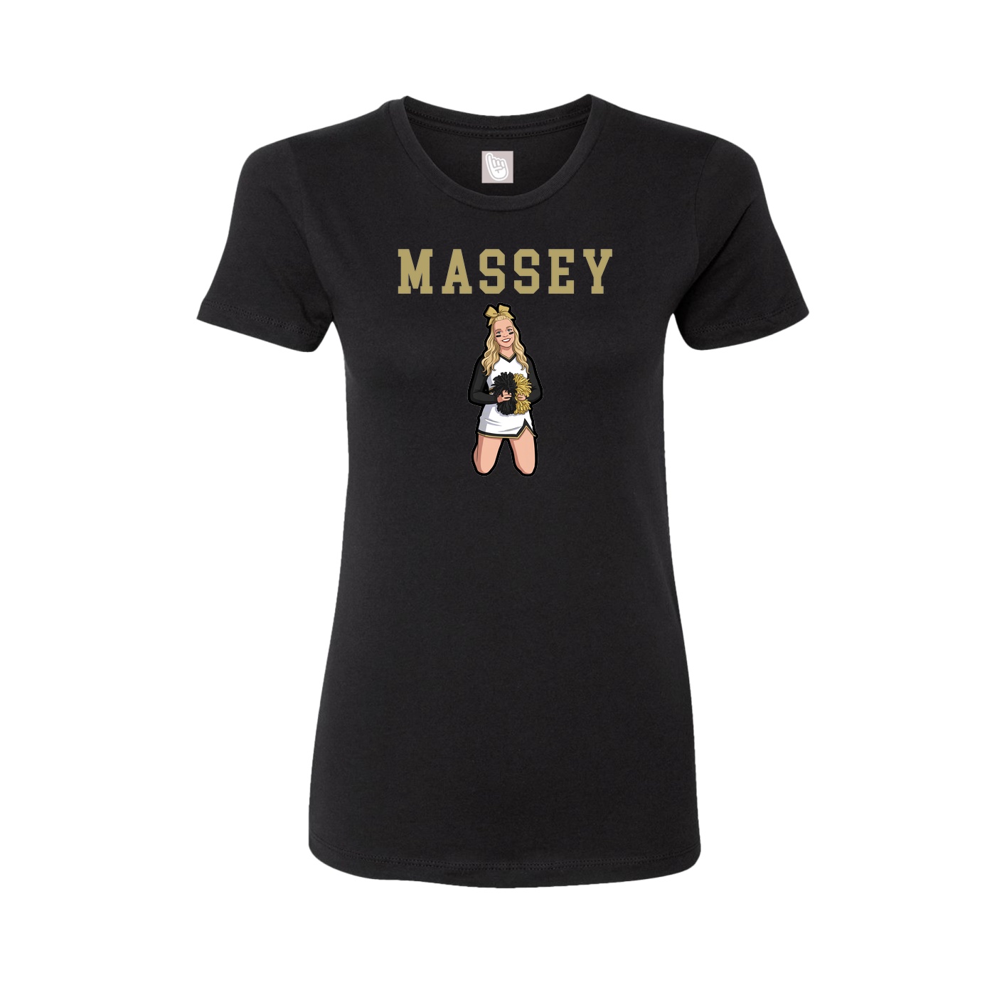Fitted Women's Tee — Shirsey in Black