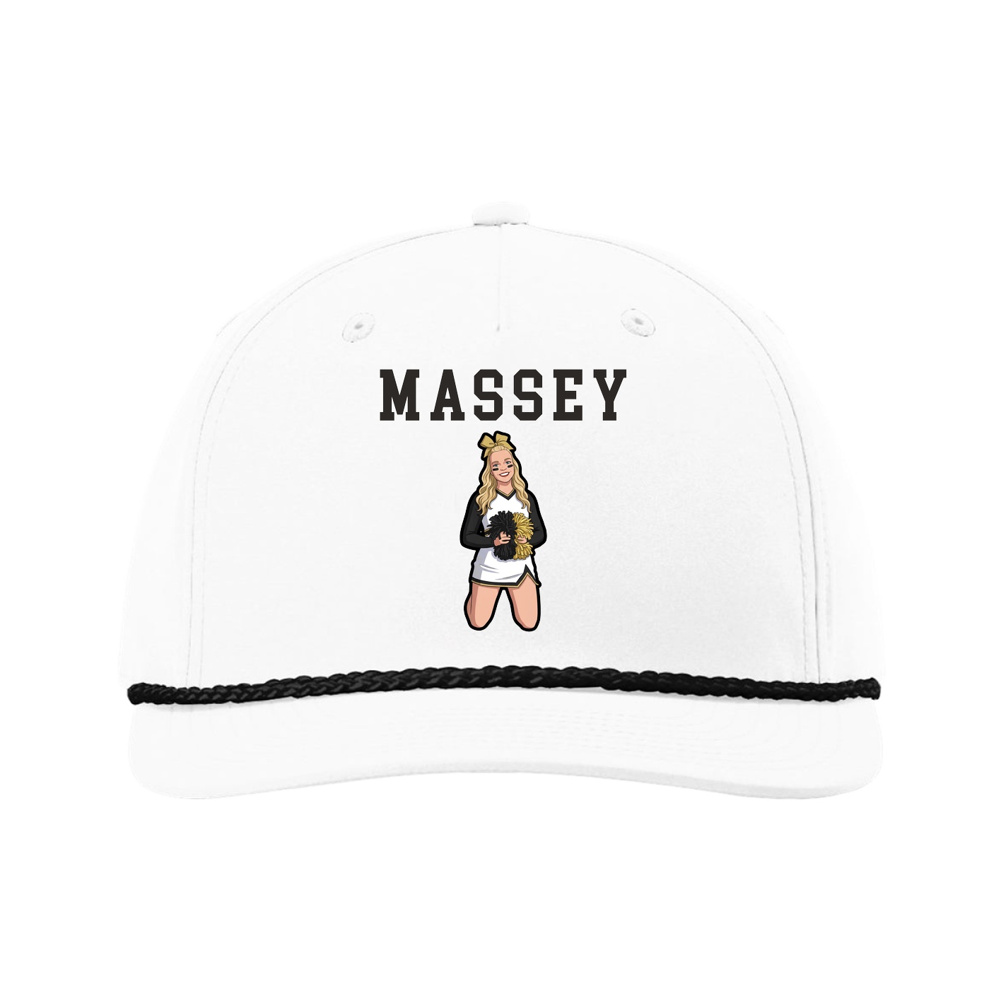 Five-Panel Classic Rope Cap — Shirsey in White
