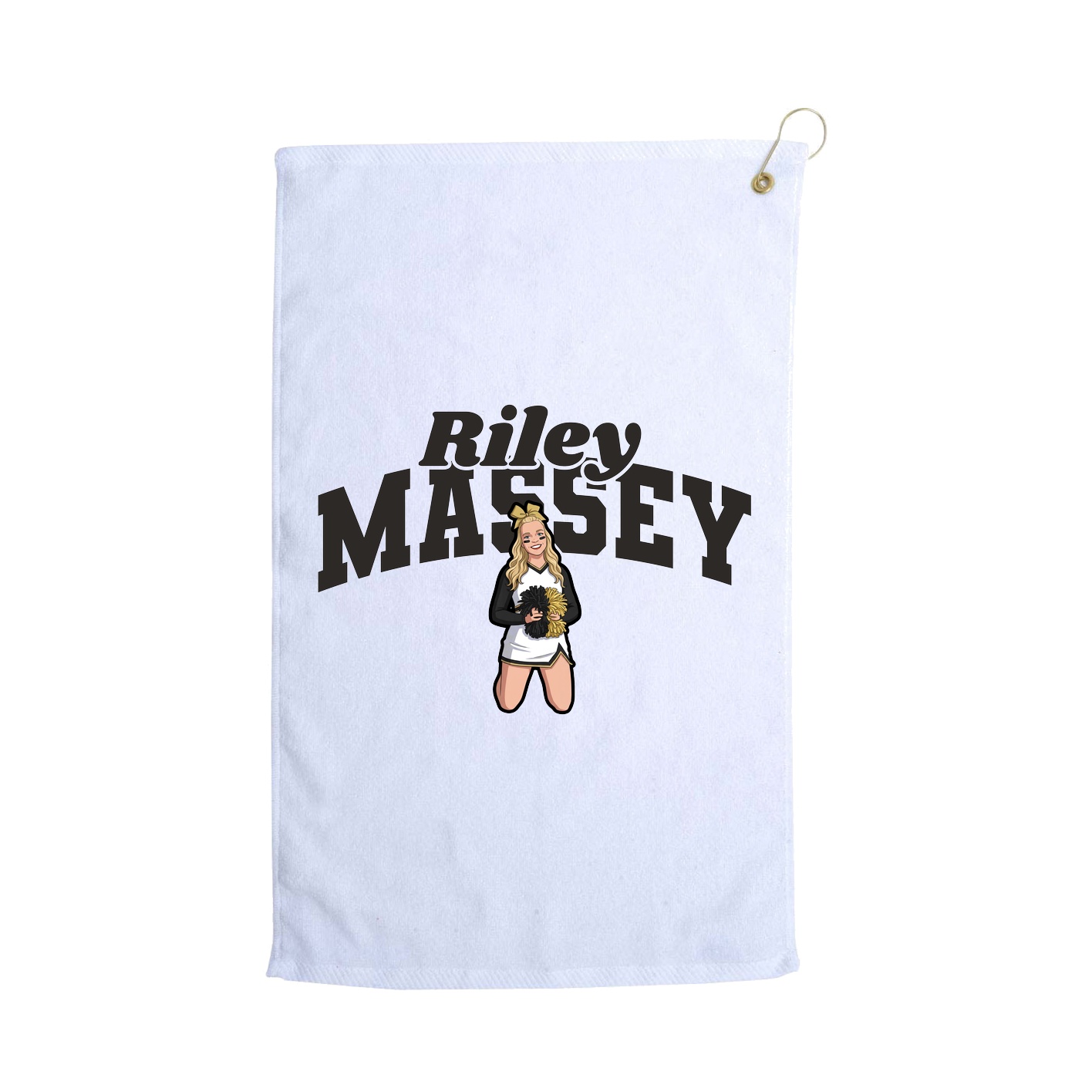 Golf Towel — Signature Arch in White