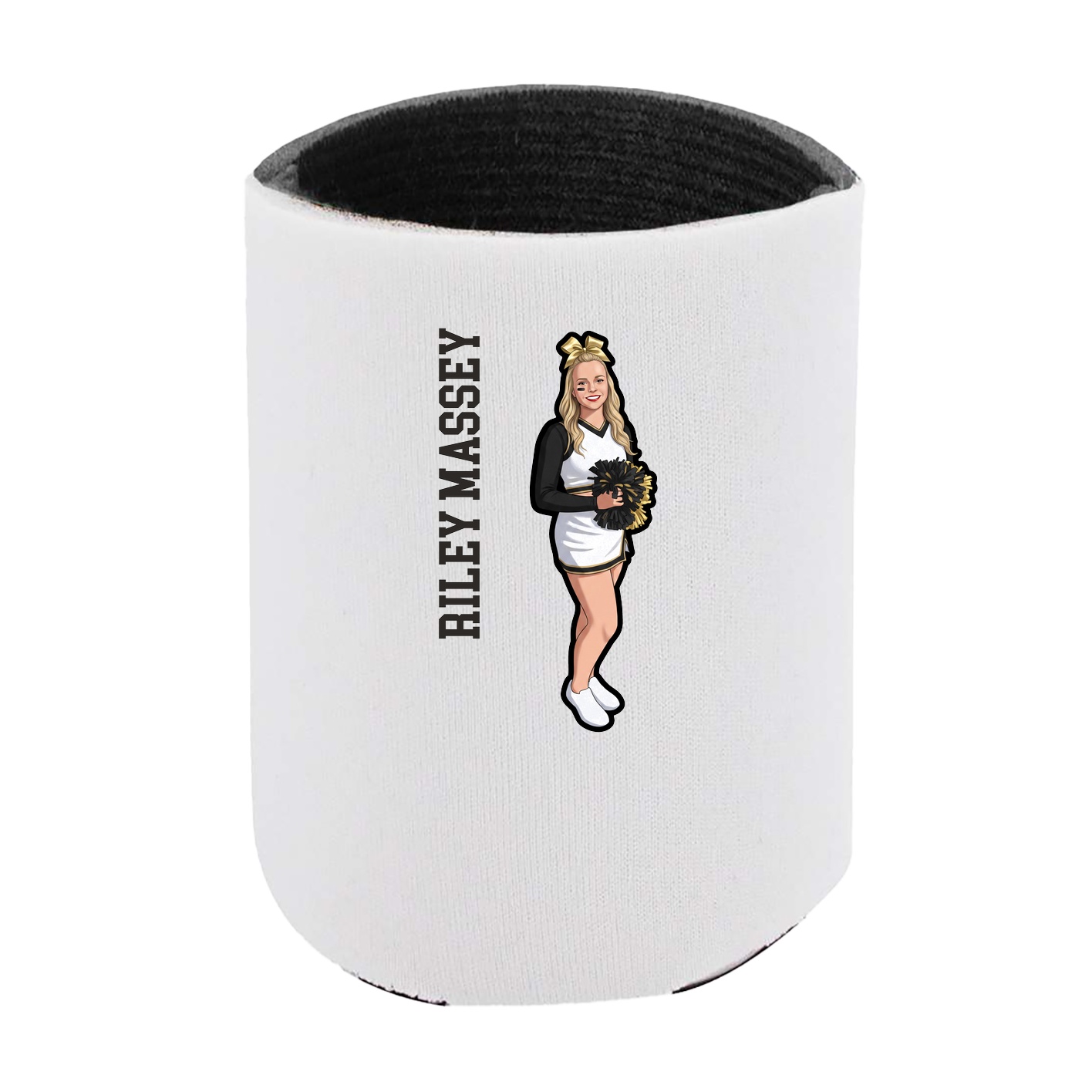 Can Holder — Name Vertical in White