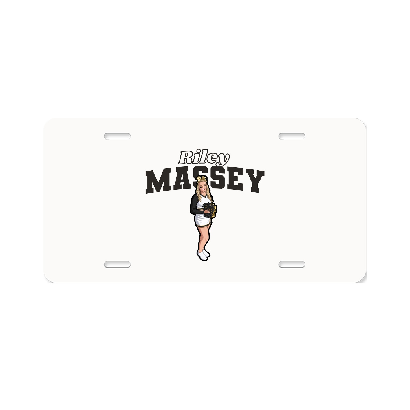 License Plate — Name Arch in Classic