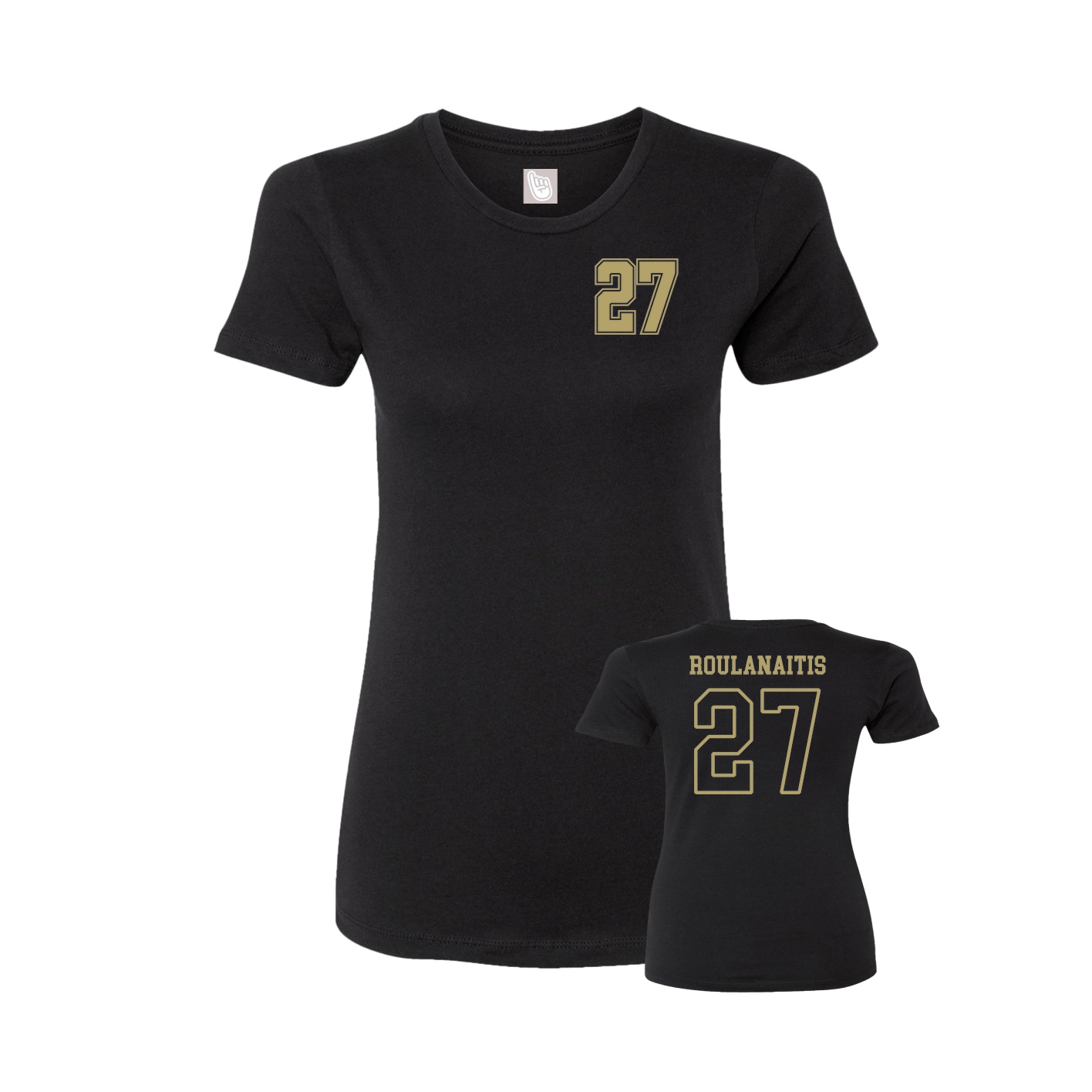 Womens Tee — Chest Back in Black
