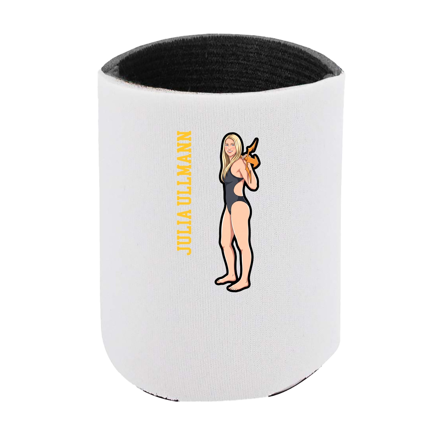 Can Holder — Name Vertical in White