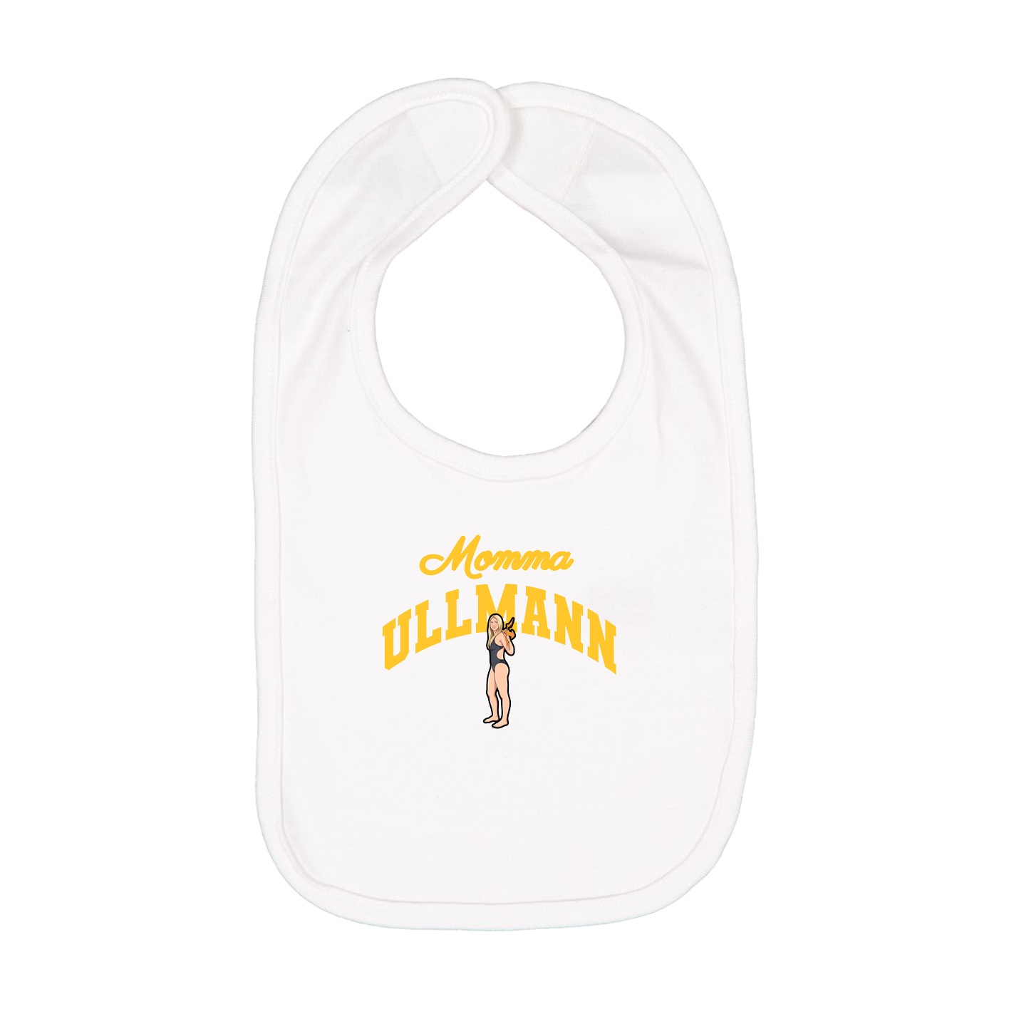 Infant Bib — Mothers Day Arch in White