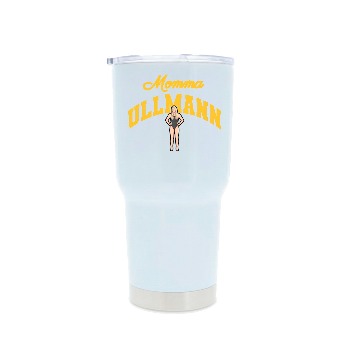 30oz Stainless Steel Tumbler — Mothers Day Arch in White