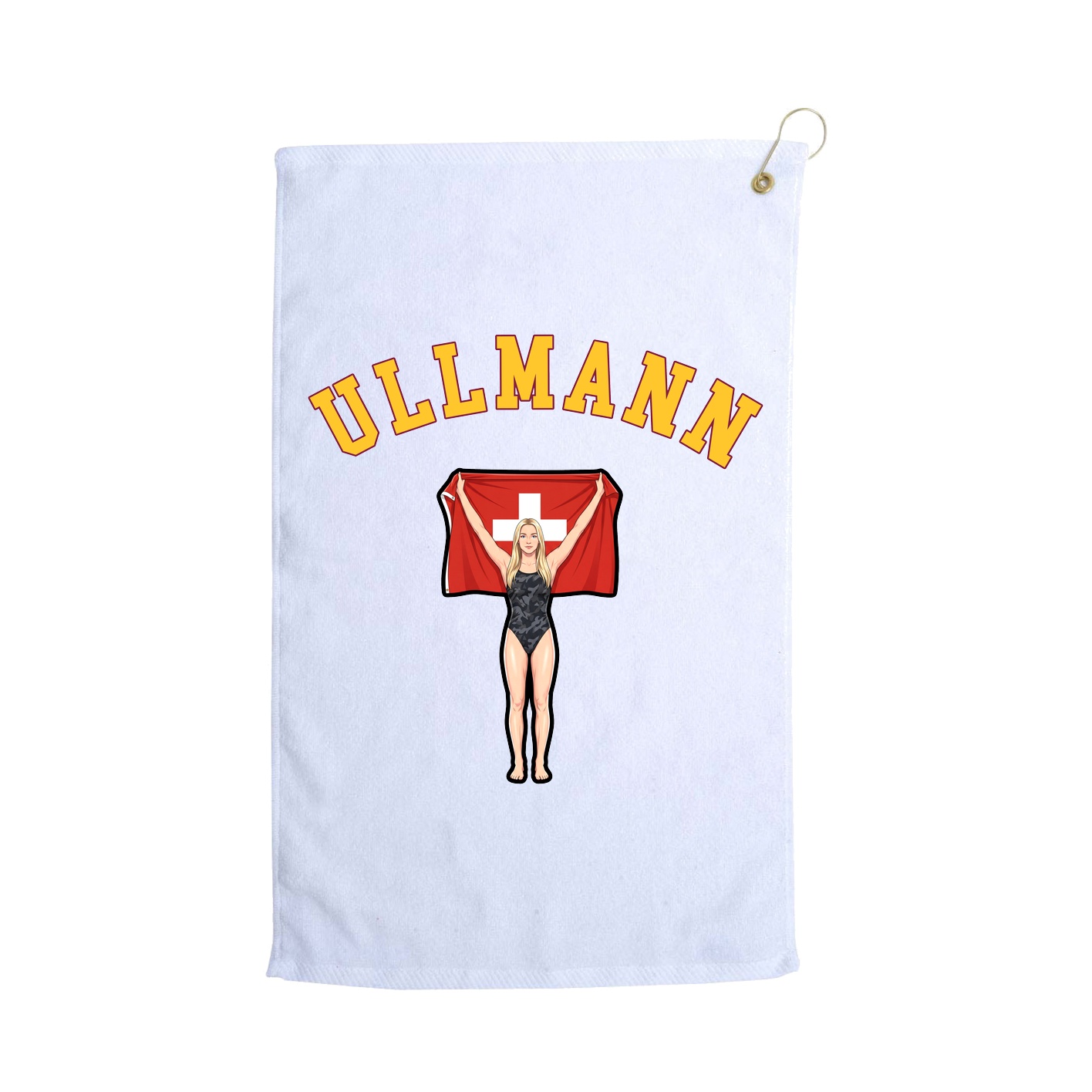 Golf Towel — Shirsey Arch in White
