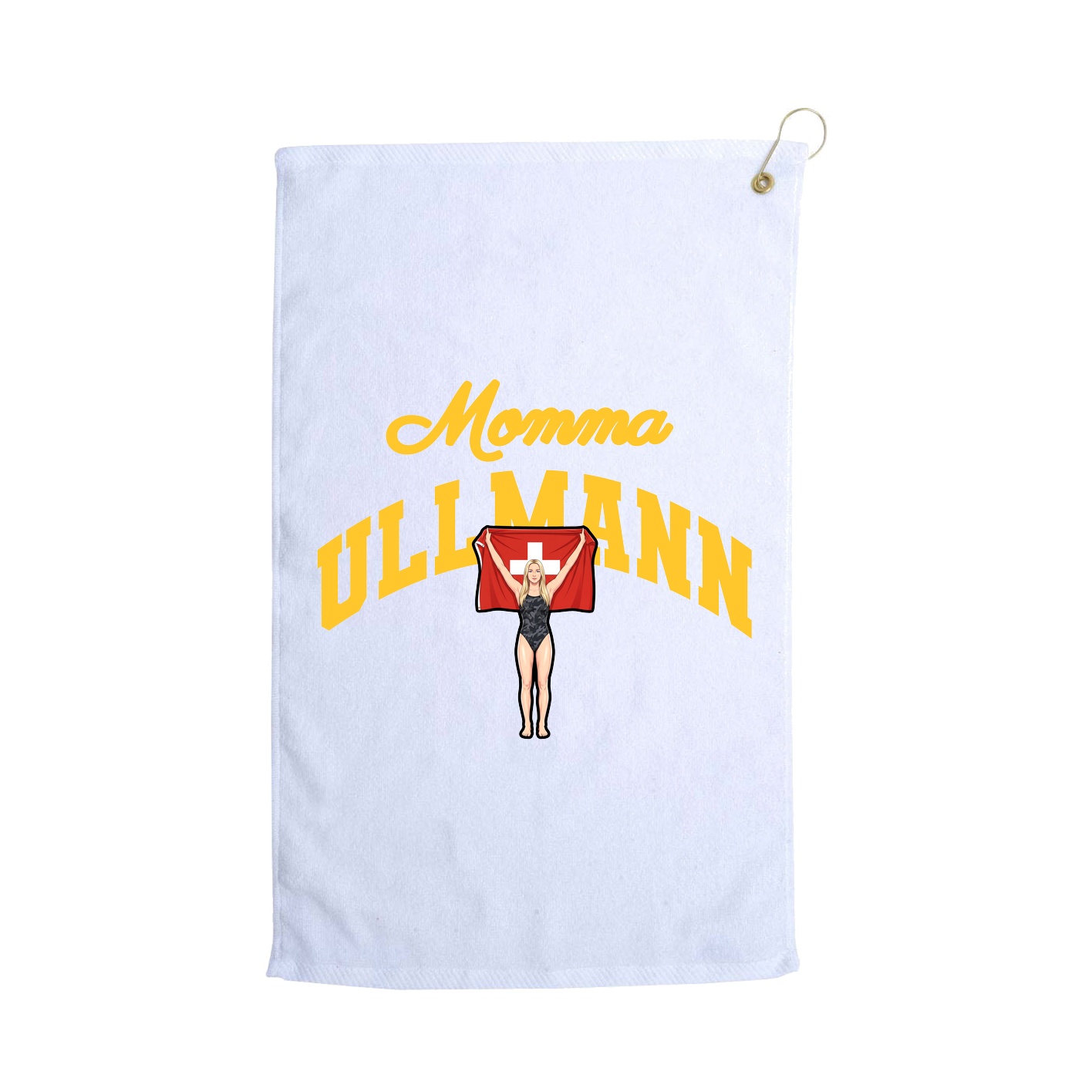 Golf Towel — Mothers Day Arch in White