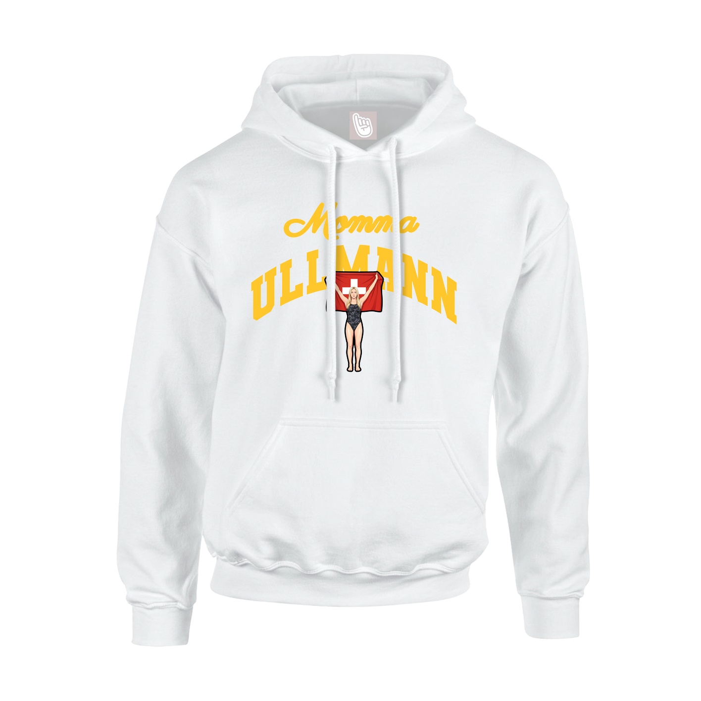 Youth Hoodie — Mothers Day Arch in White