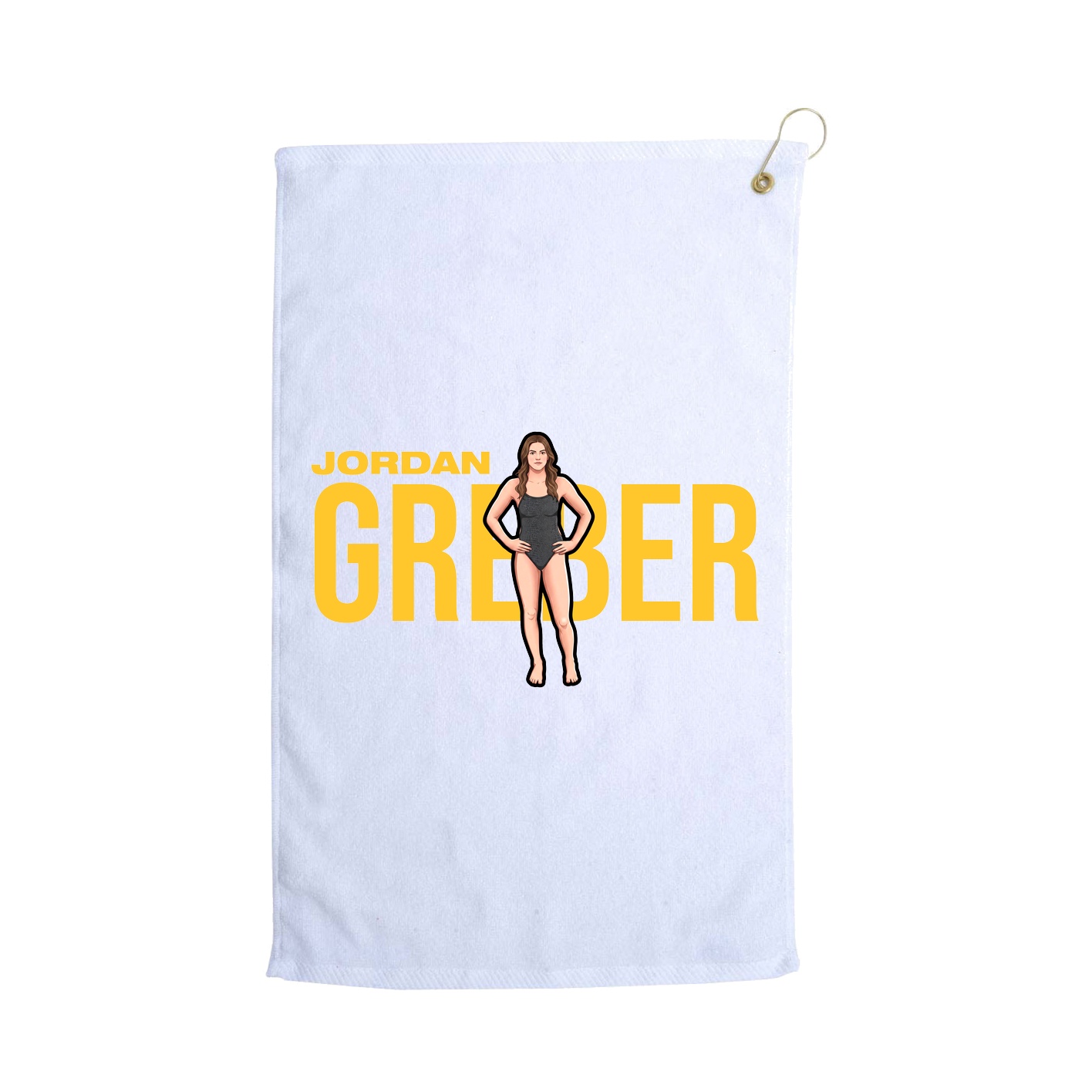 Golf Towel — Player Name in White