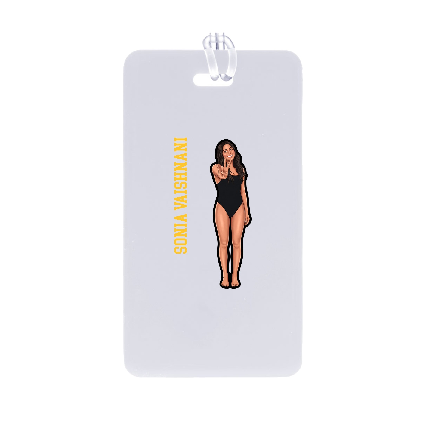 Bag Tag — Name Vertical in Classic