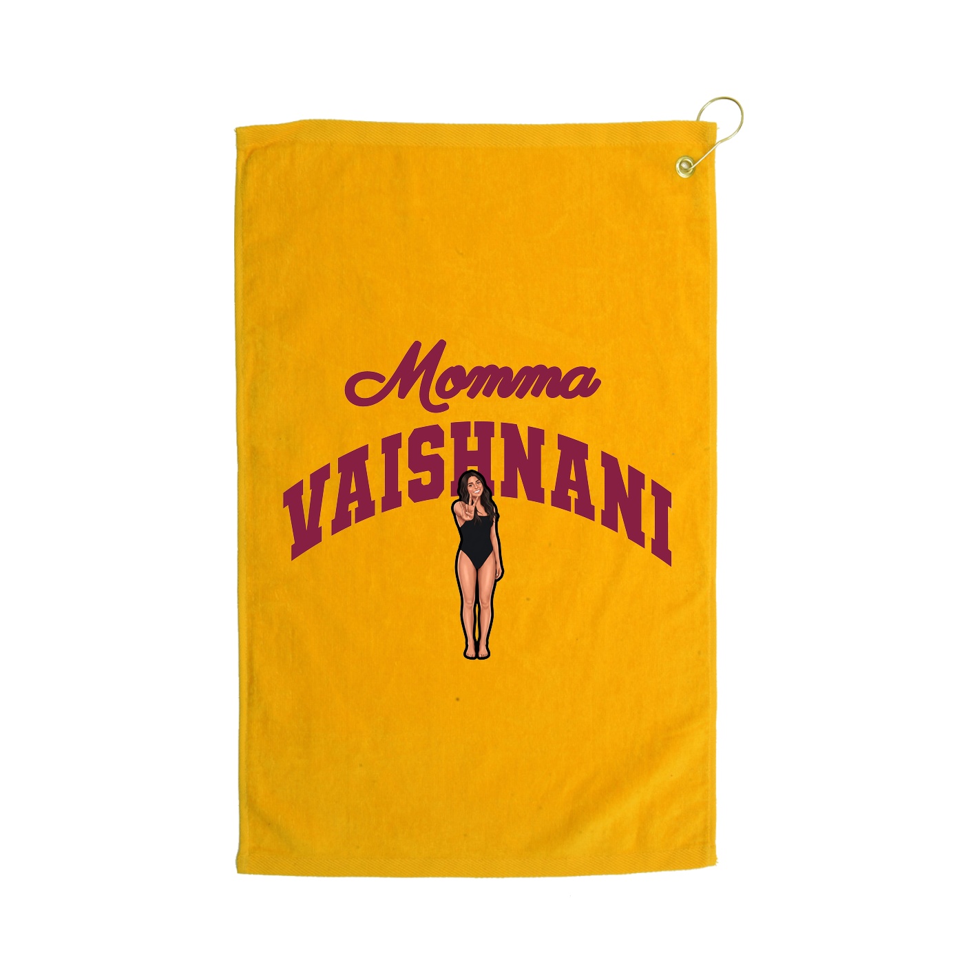 Golf Towel — Mothers Day Arch in Gold
