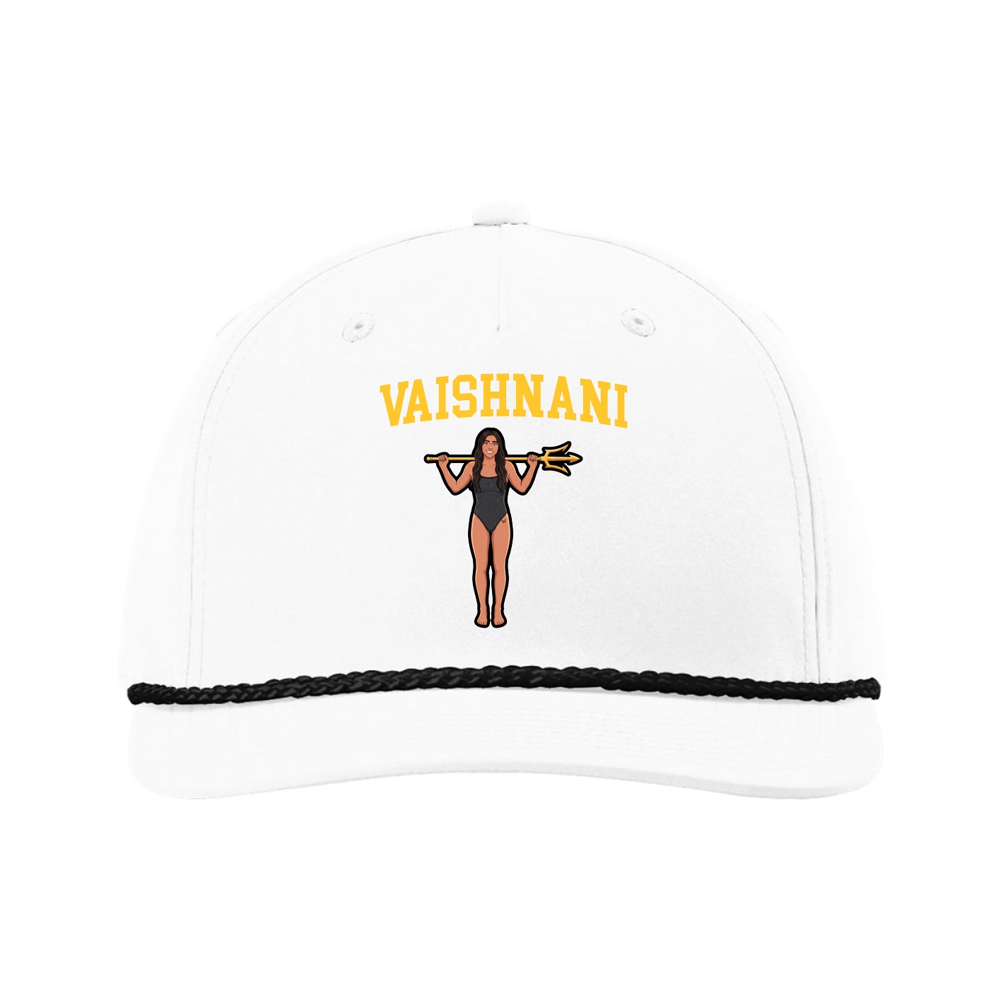Five-Panel Classic Rope Cap — Shirsey in White