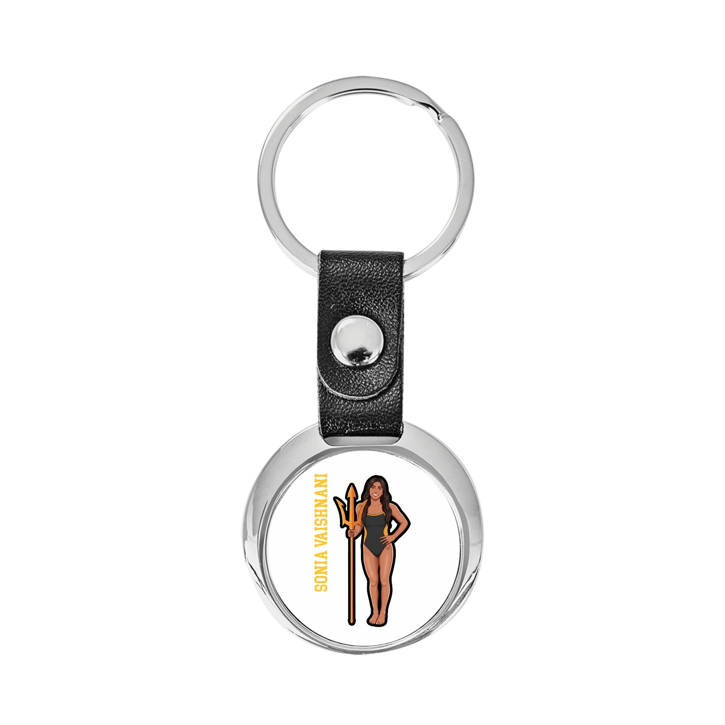 Key Chain — Name Vertical in Classic