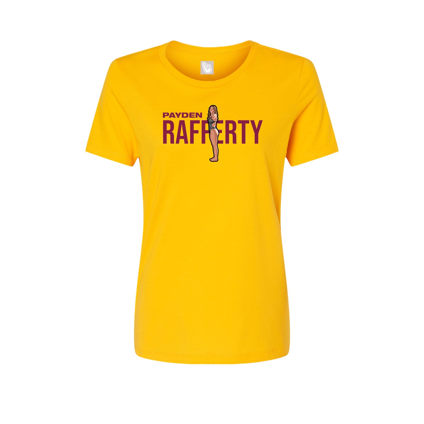 Womens Tee — Player Name in Gold