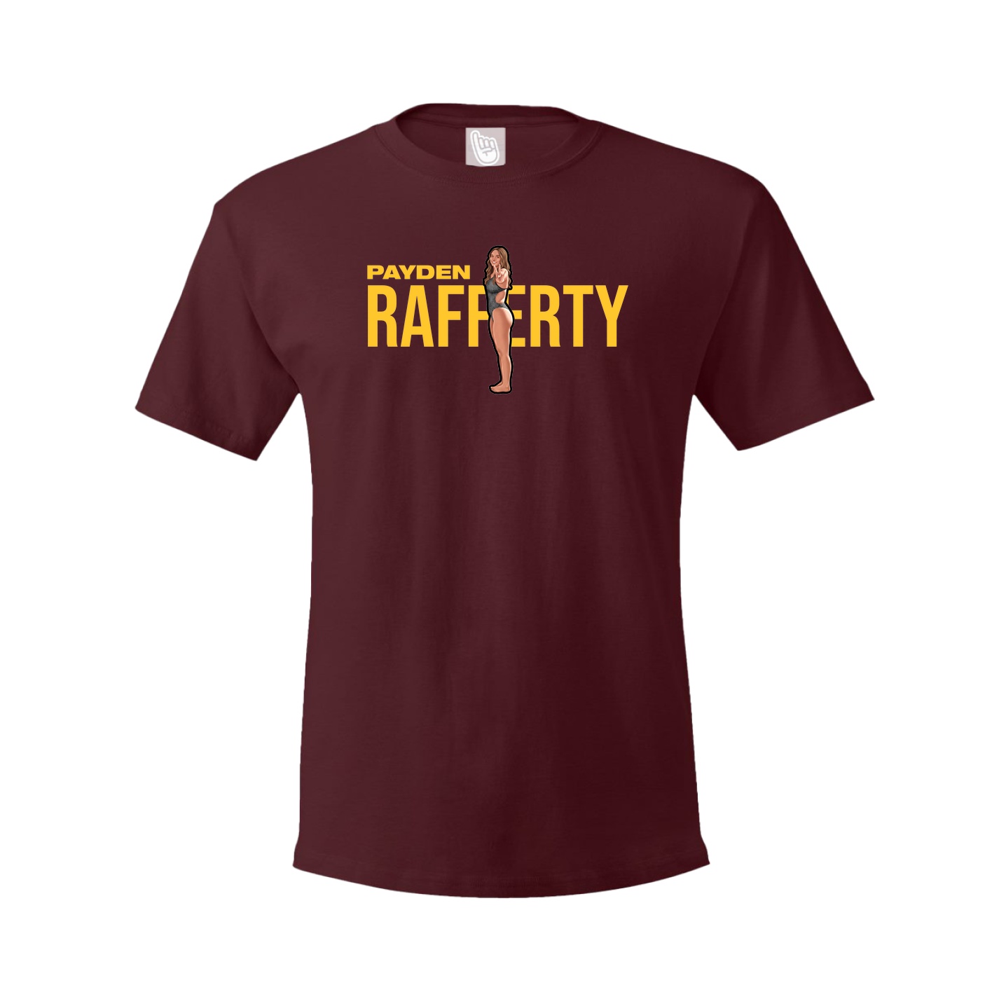 Youth Tee — Player Name in Maroon