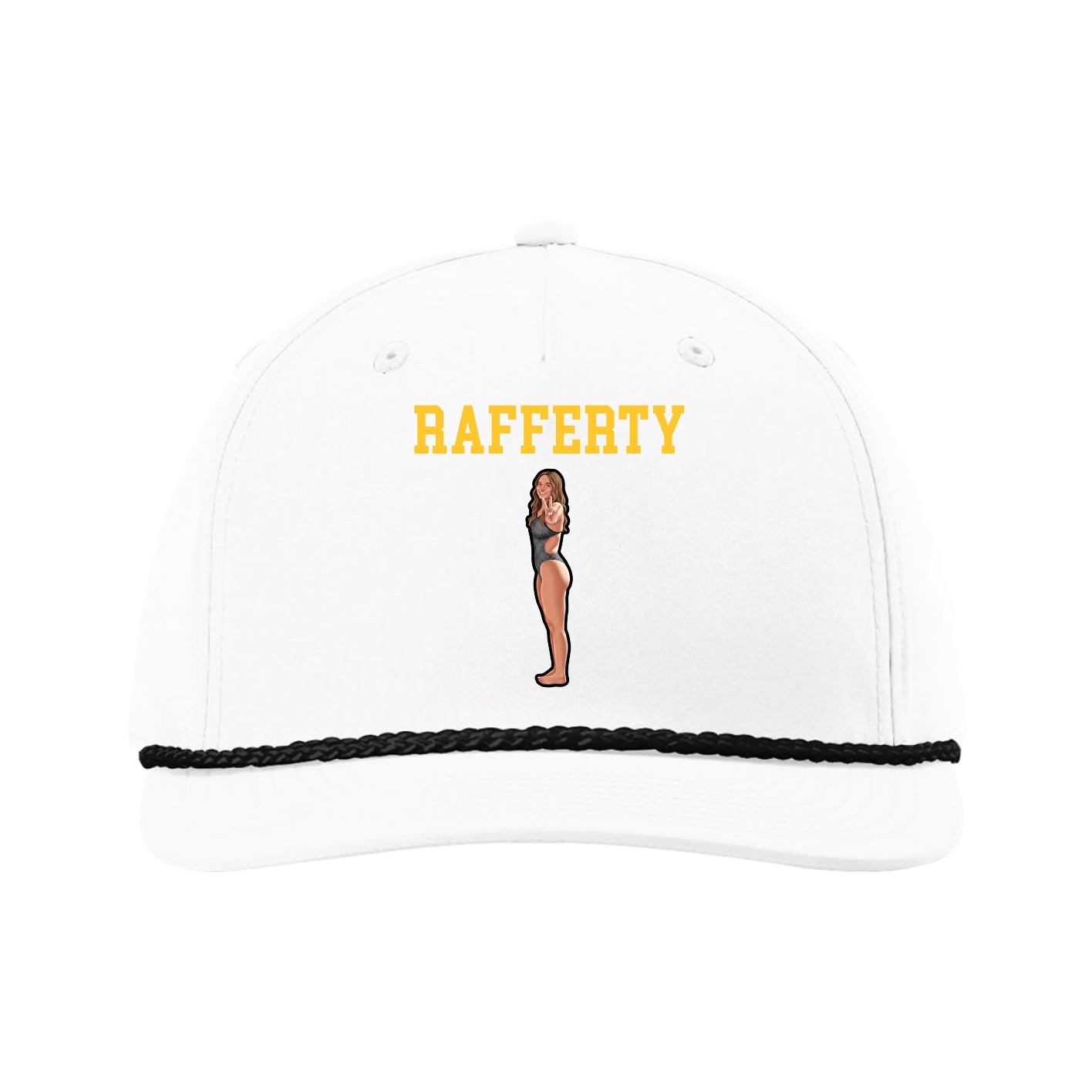 Five-Panel Classic Rope Cap — Shirsey in White