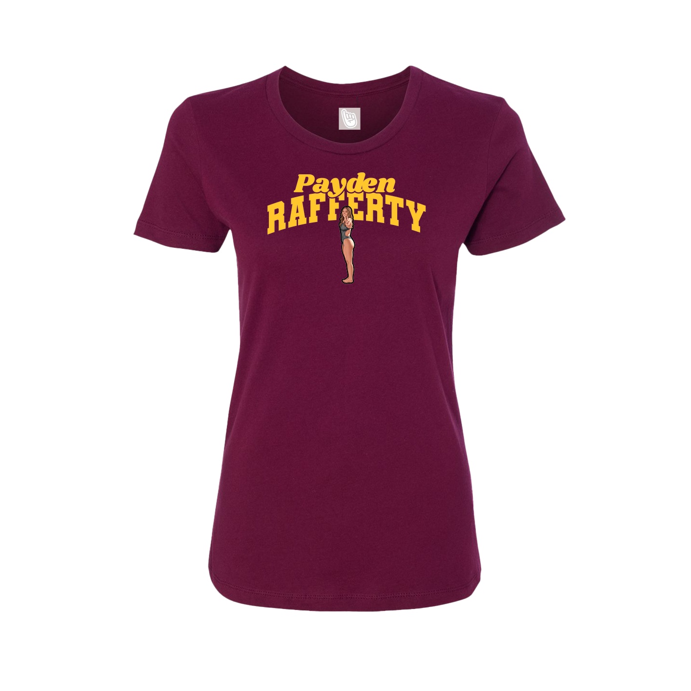 Womens Tee — Signature Arch in Maroon