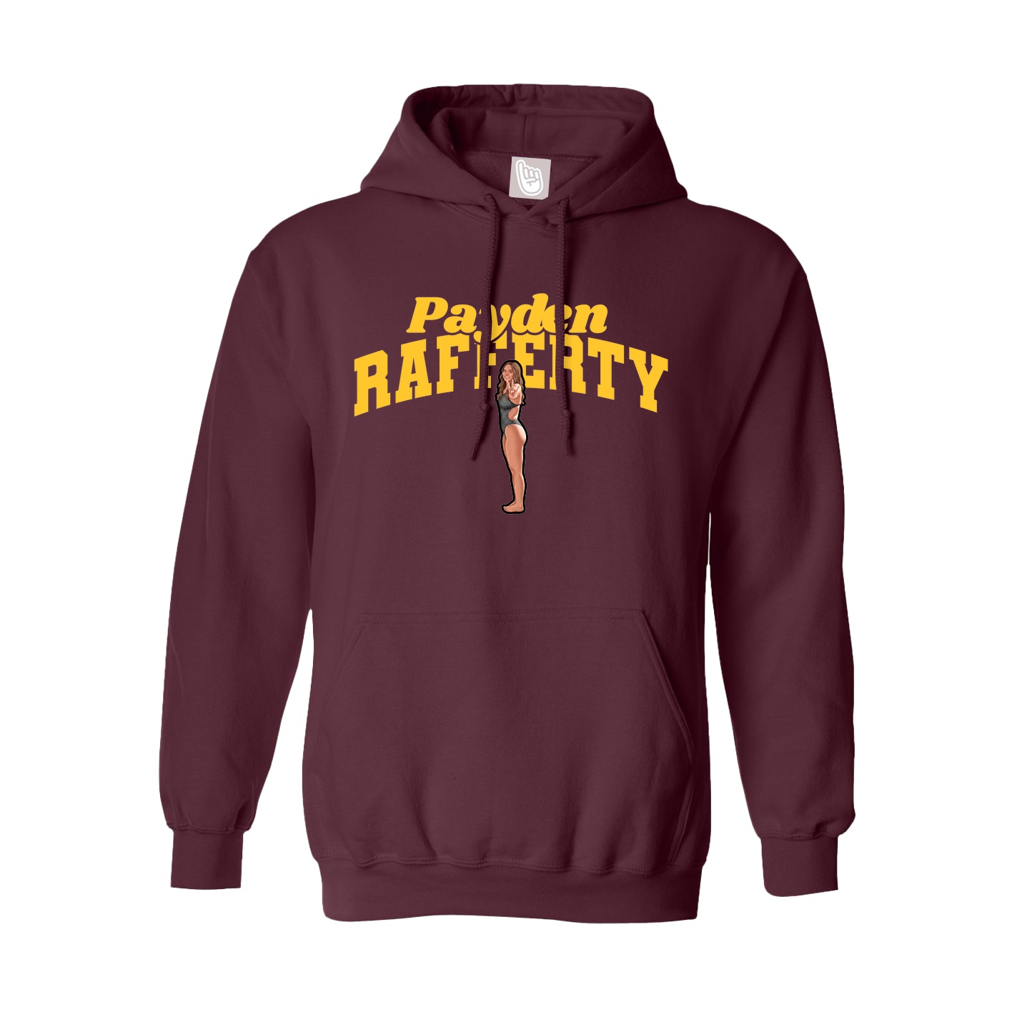 Hoodie — Signature Arch in Maroon