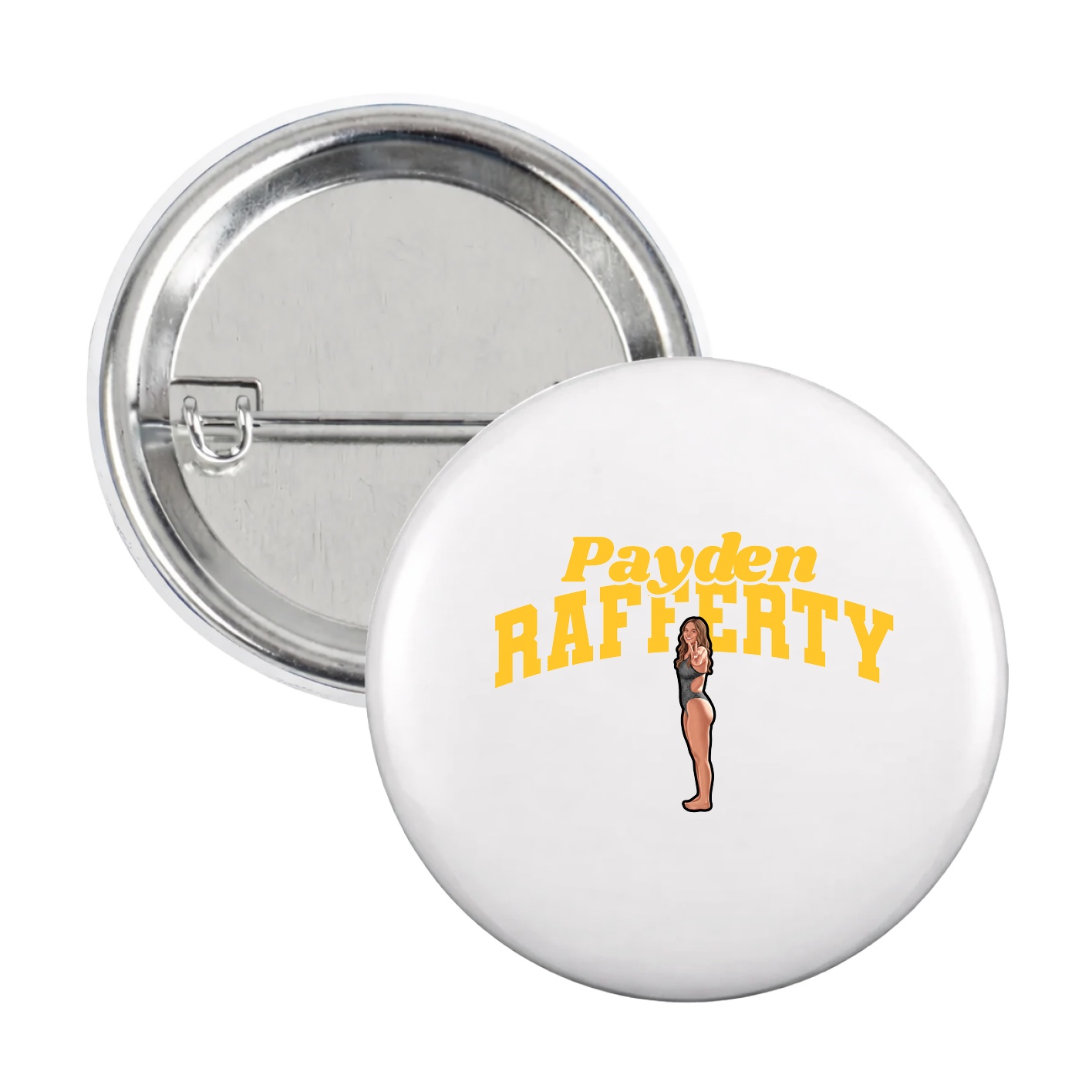 Game Day Button — Signature Arch in White
