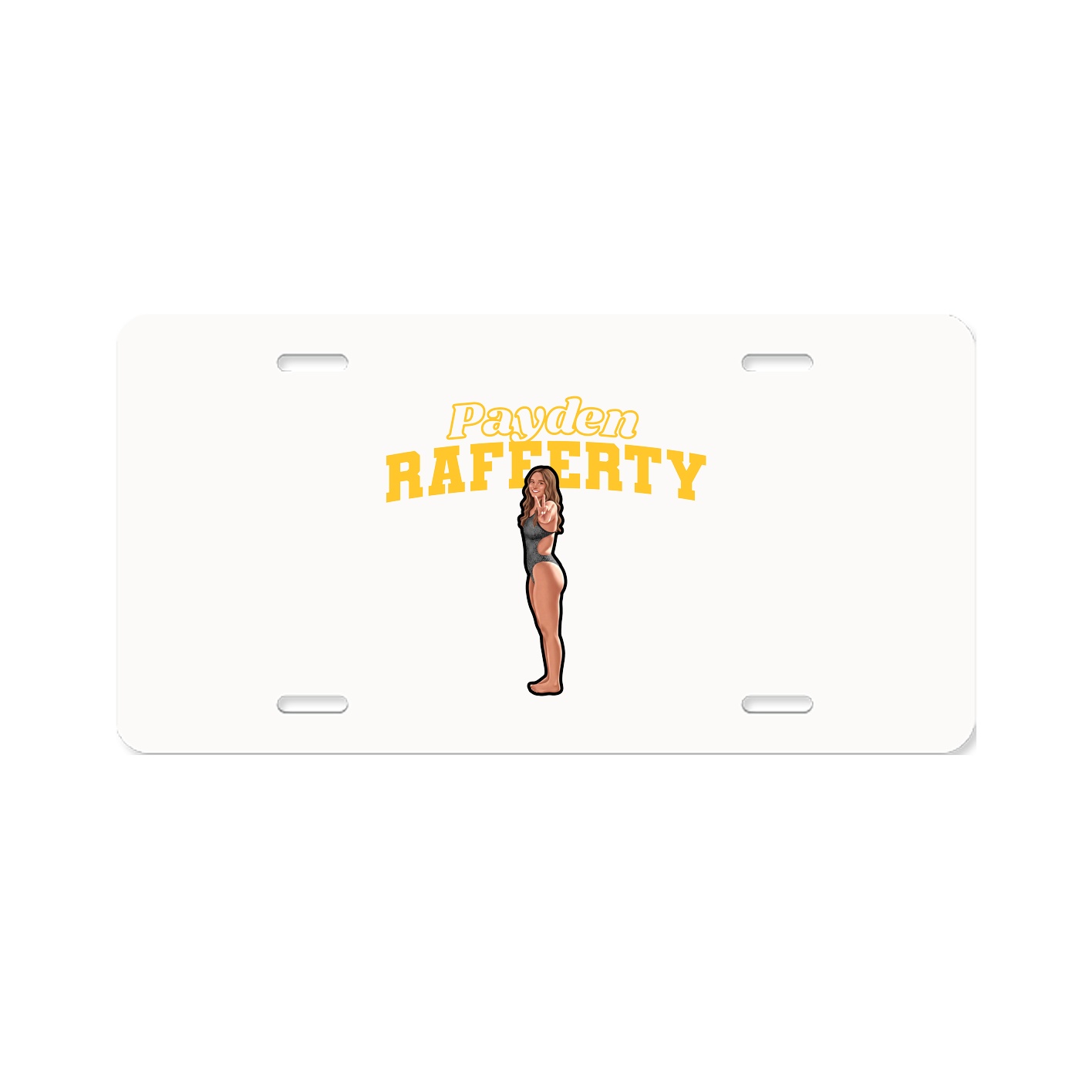 License Plate — Name Arch in Classic