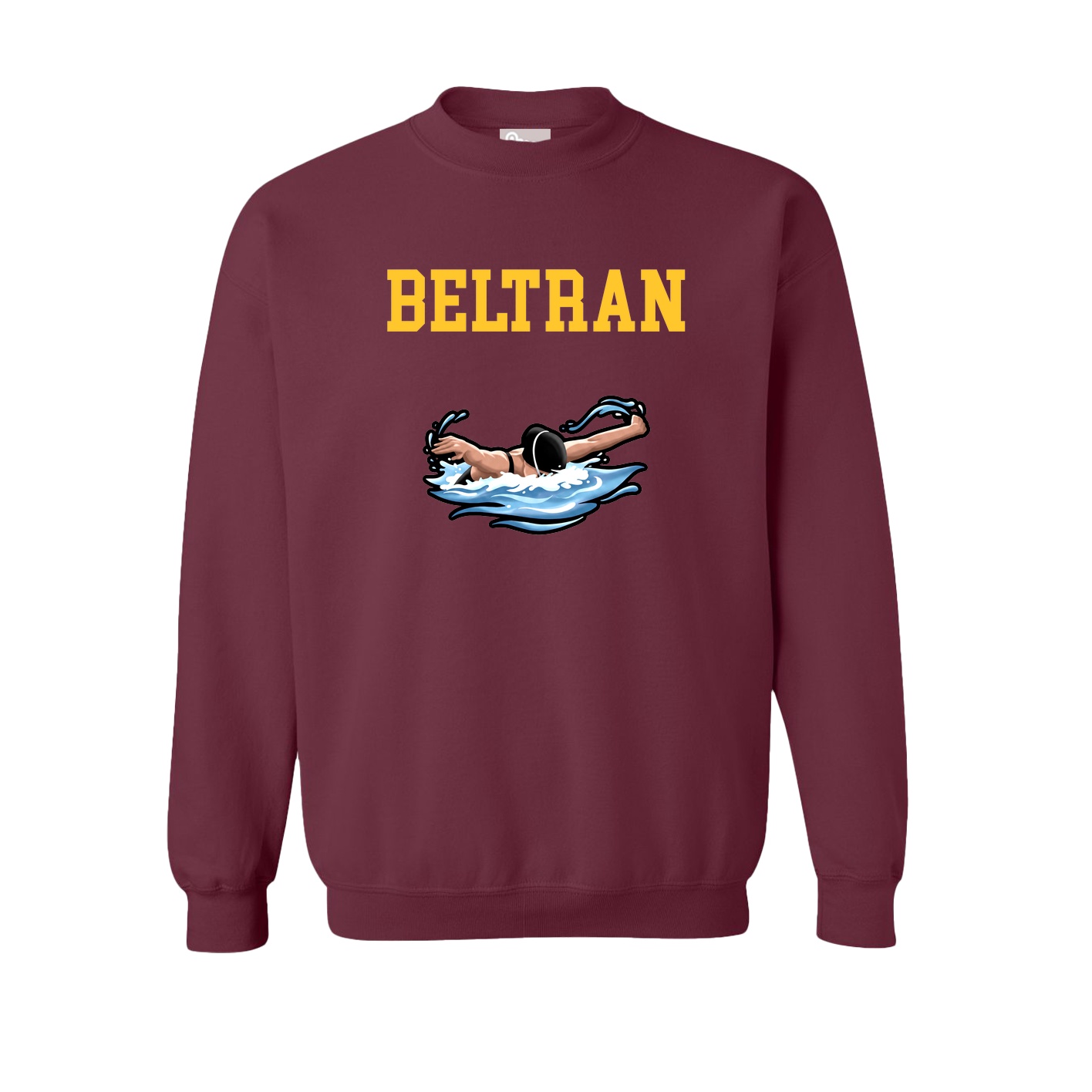 Fleece Crew — Shirsey in Maroon