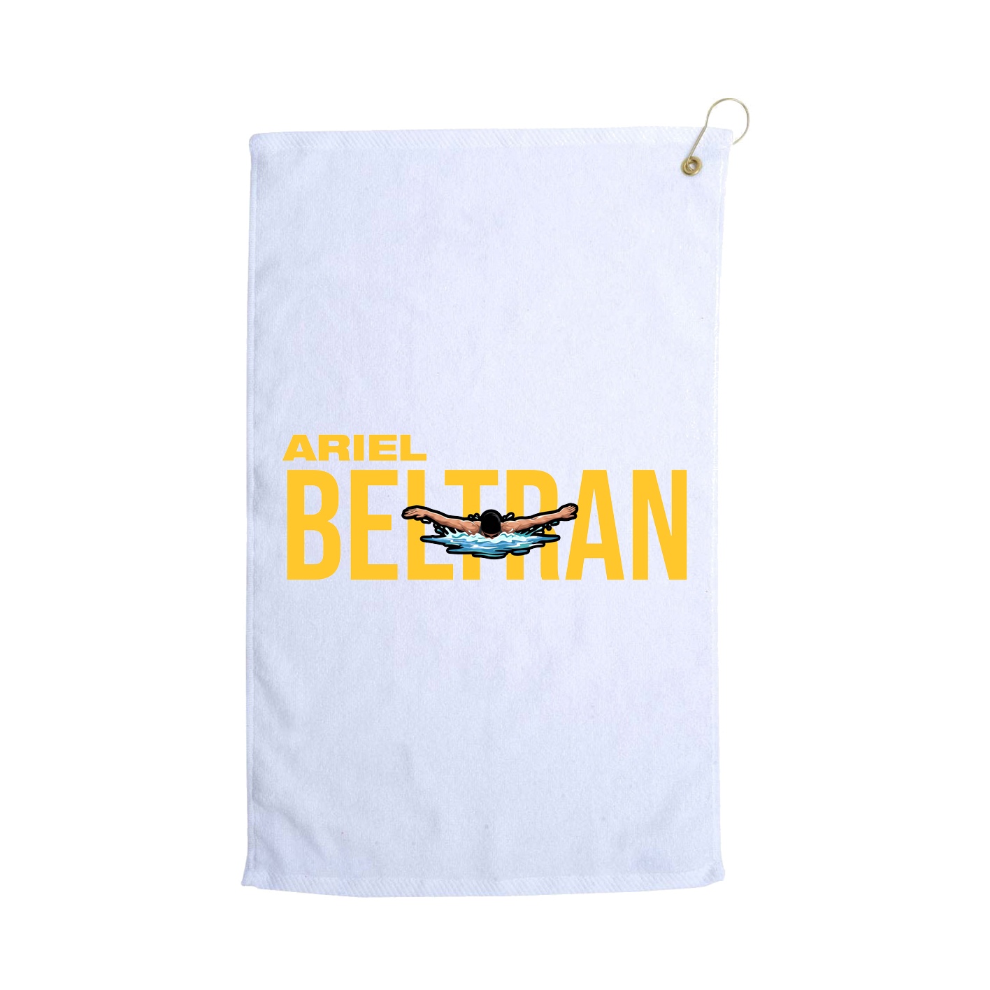 Golf Towel — Player Name in White