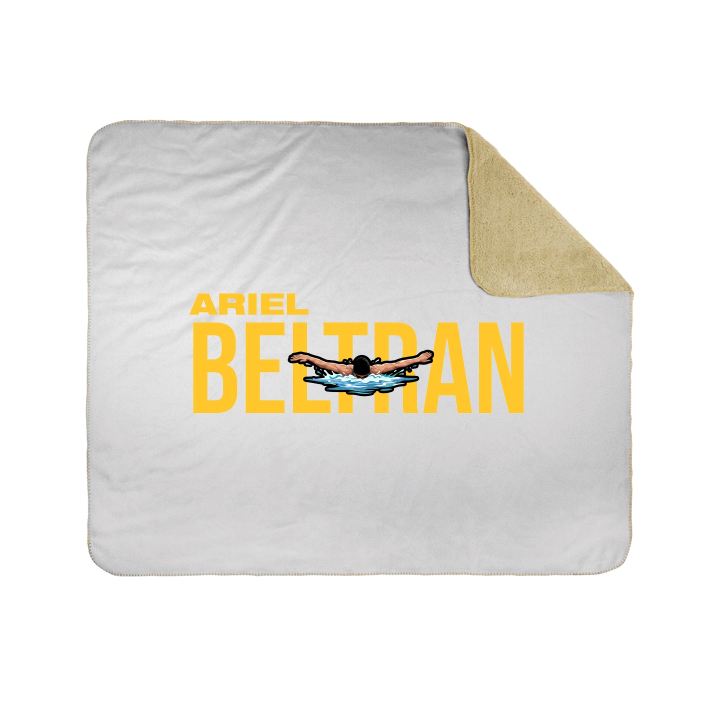Throw Blanket — Player Name in White