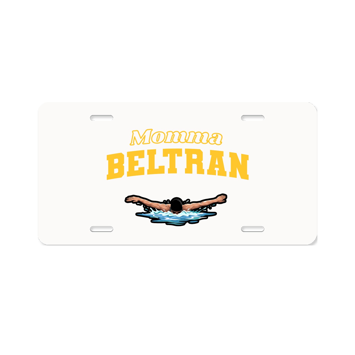 License Plate — Mothers Day Block in Classic