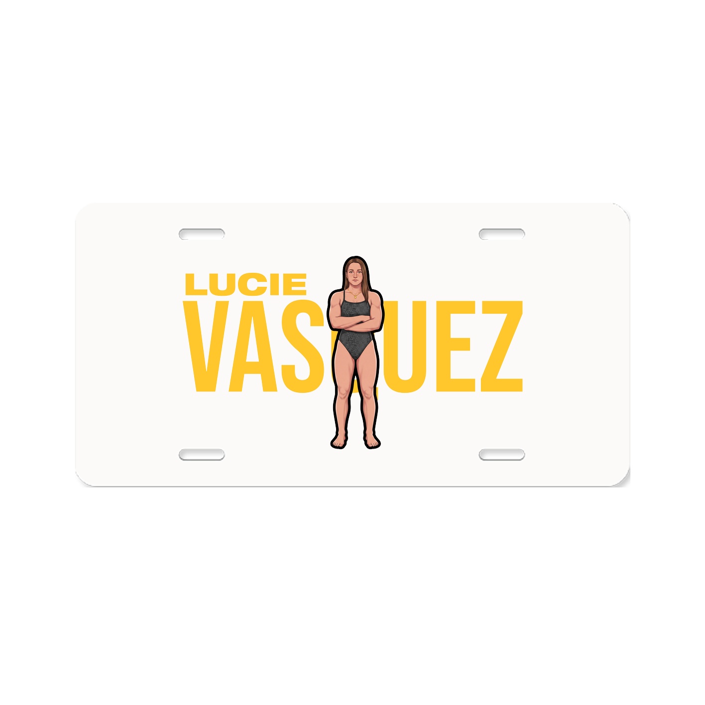 License Plate — Player Name in Classic