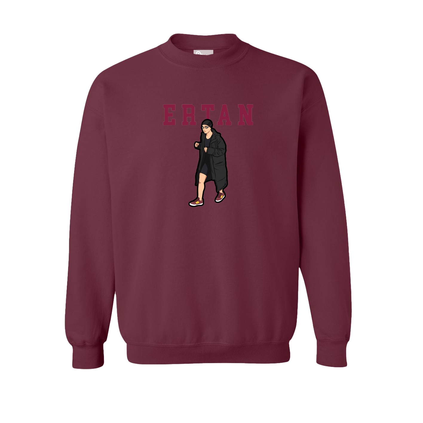 Fleece Crew — Shirsey in Maroon
