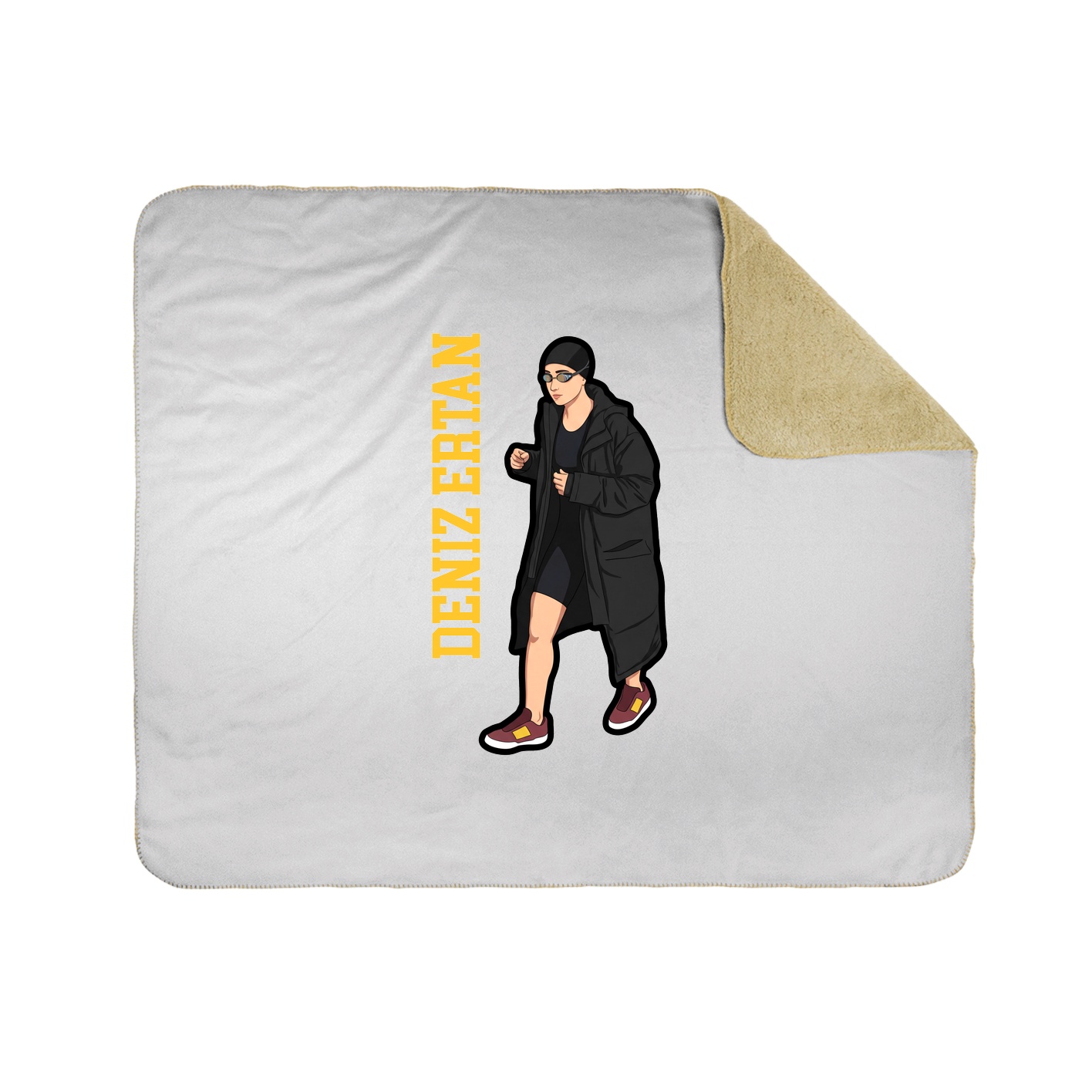 50x60 Sherpa Lined Throw Blanket