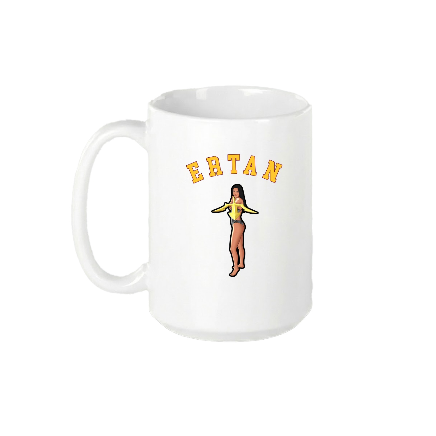 15oz Coffee Mug — Shirsey Arch in White
