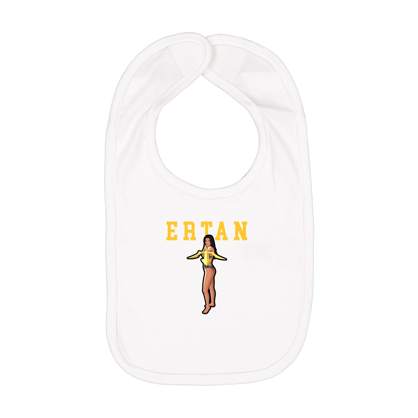 Infant Bib — Shirsey in White